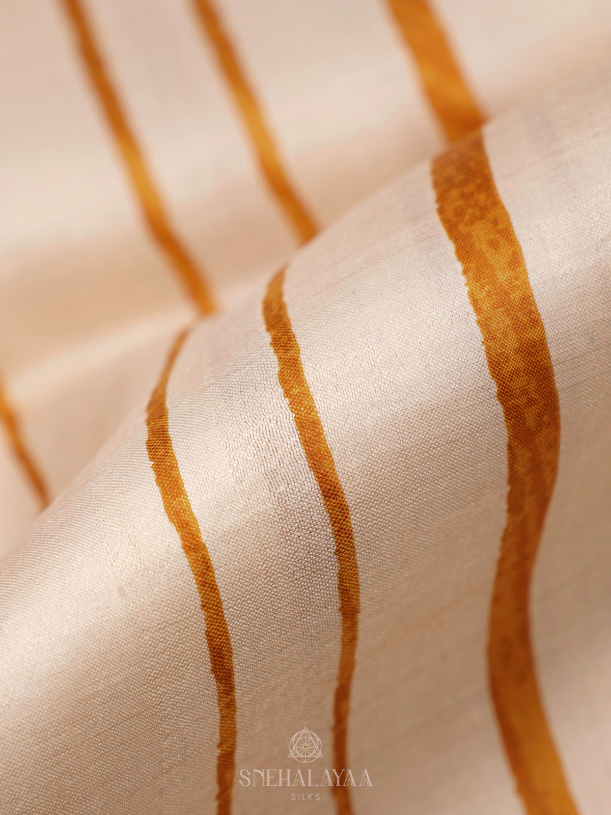 Cream Tussar Saree
