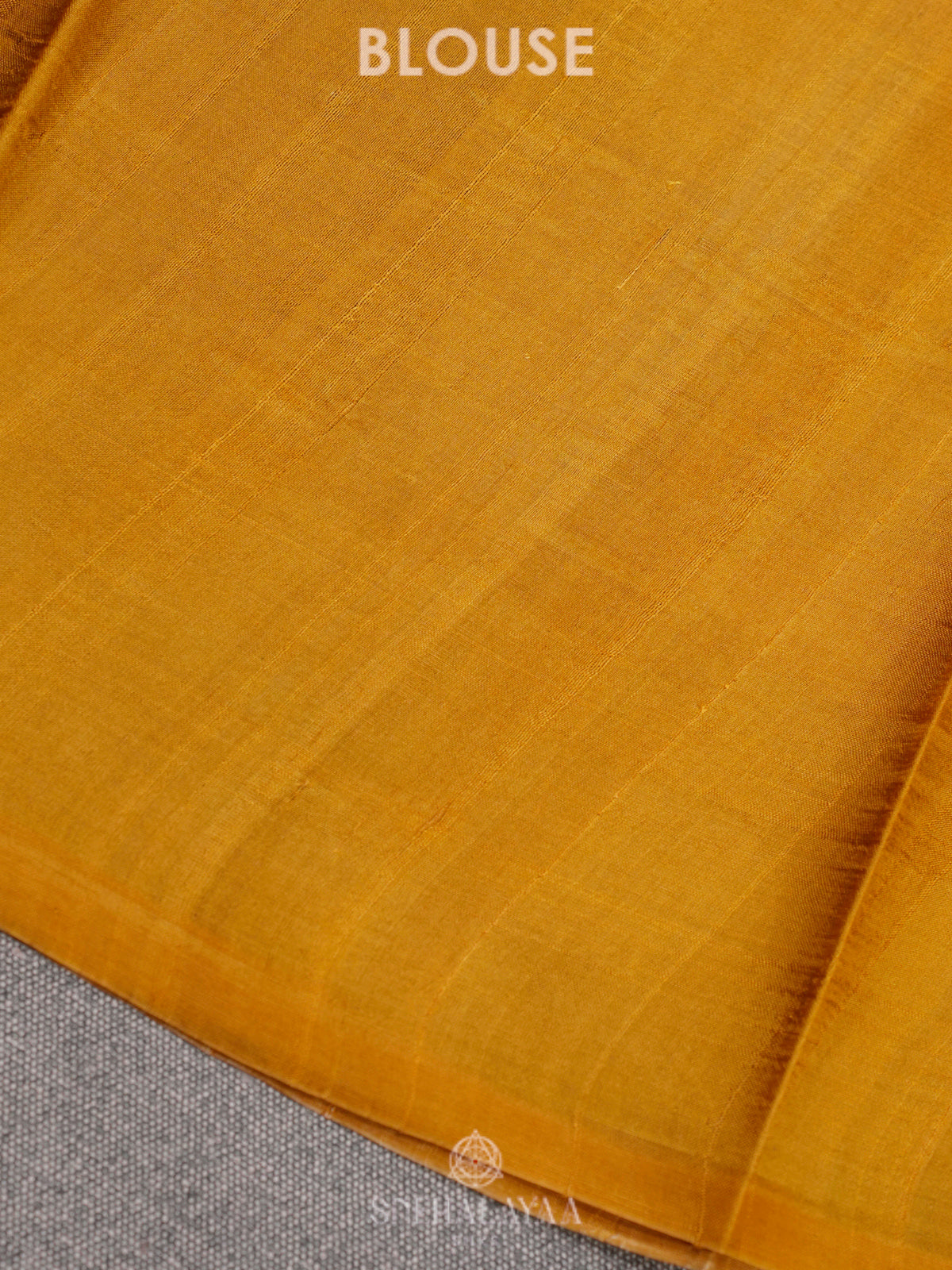 Mango Yellow Tussar Saree