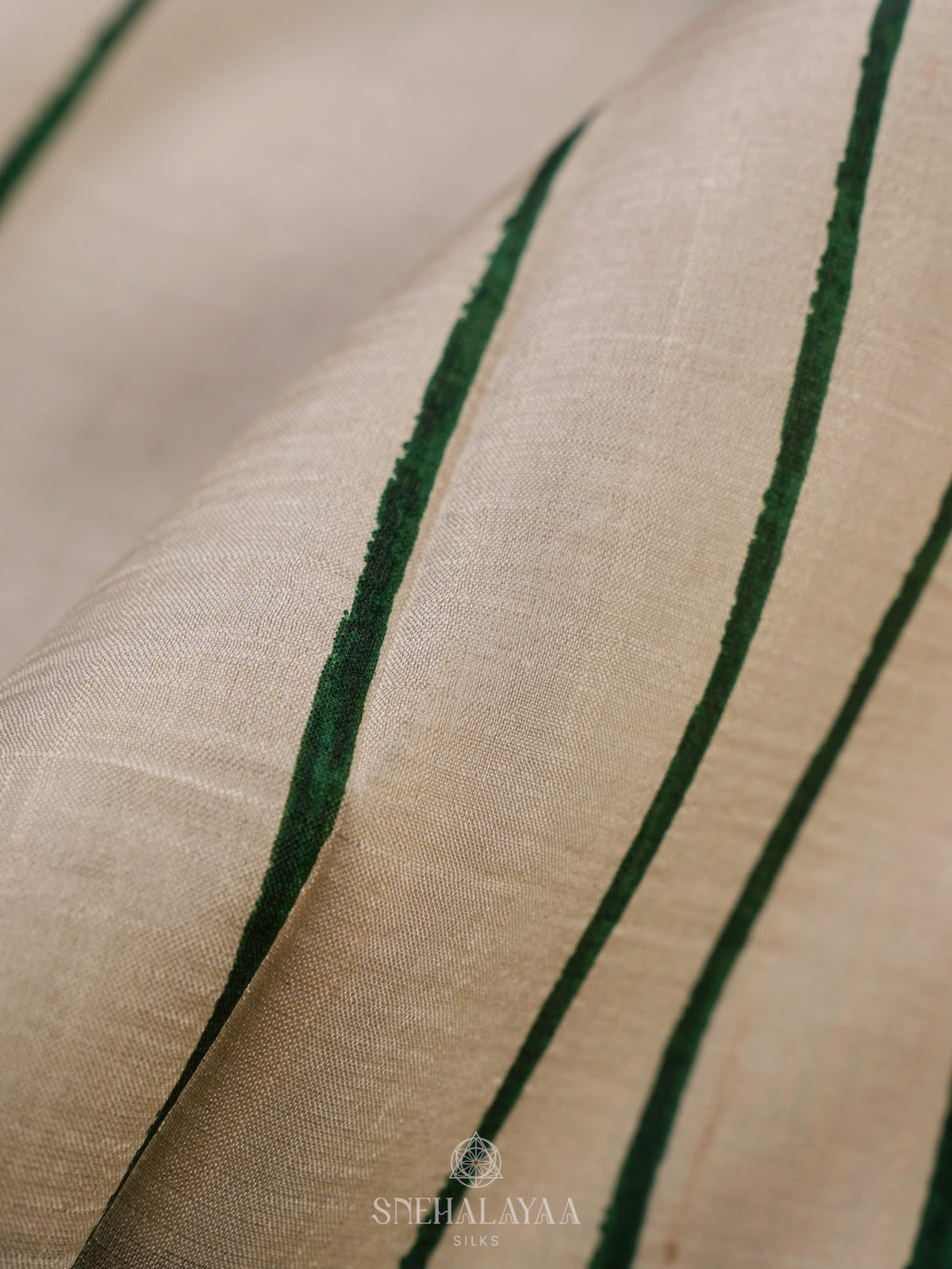 Off White Tussar Saree