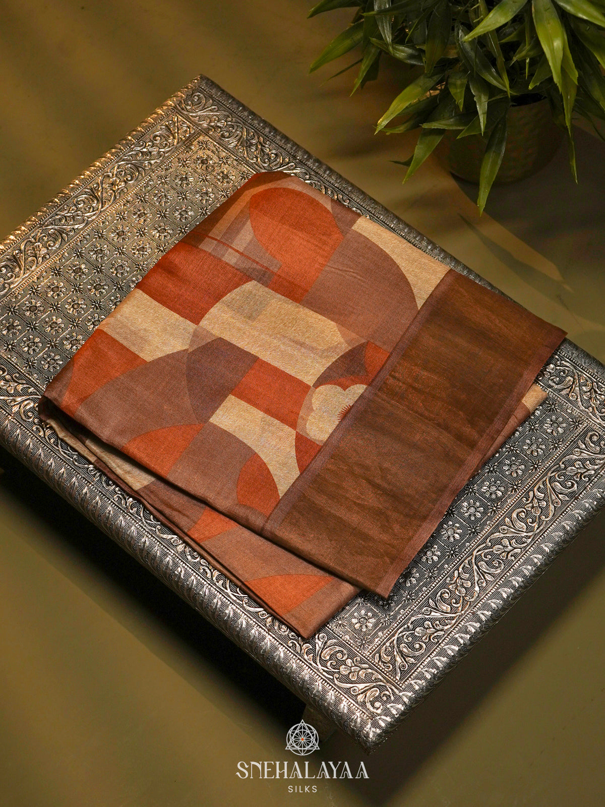 Multi colour Tussar Saree