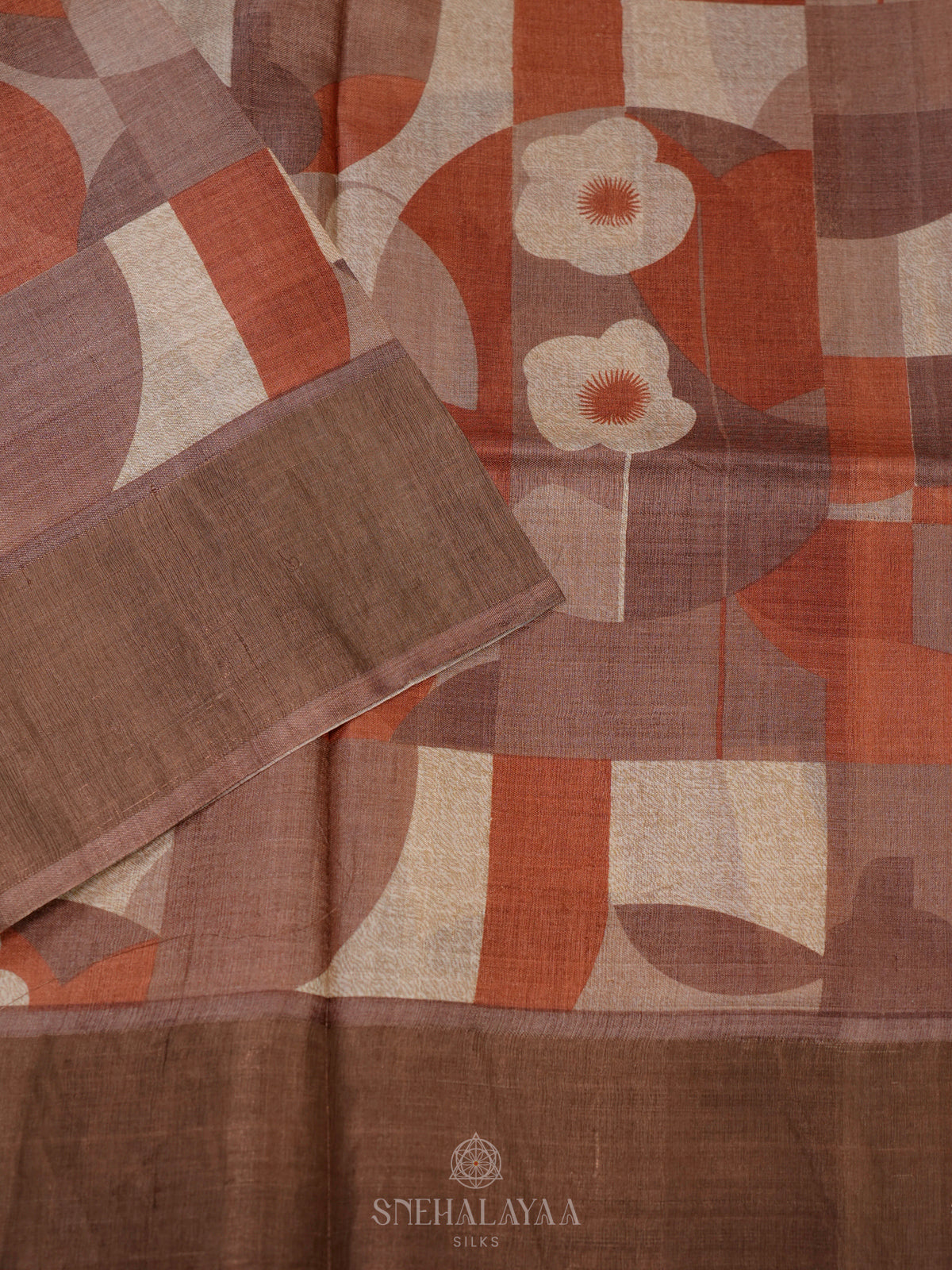 Multi colour Tussar Saree