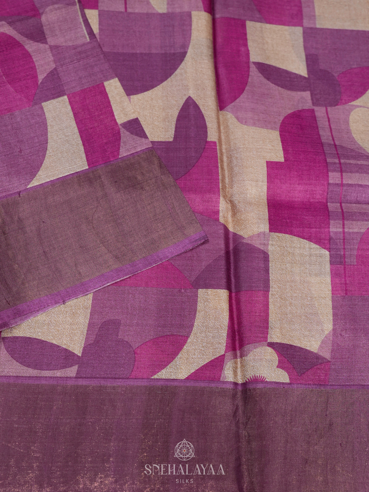 Multi colour Tussar Saree