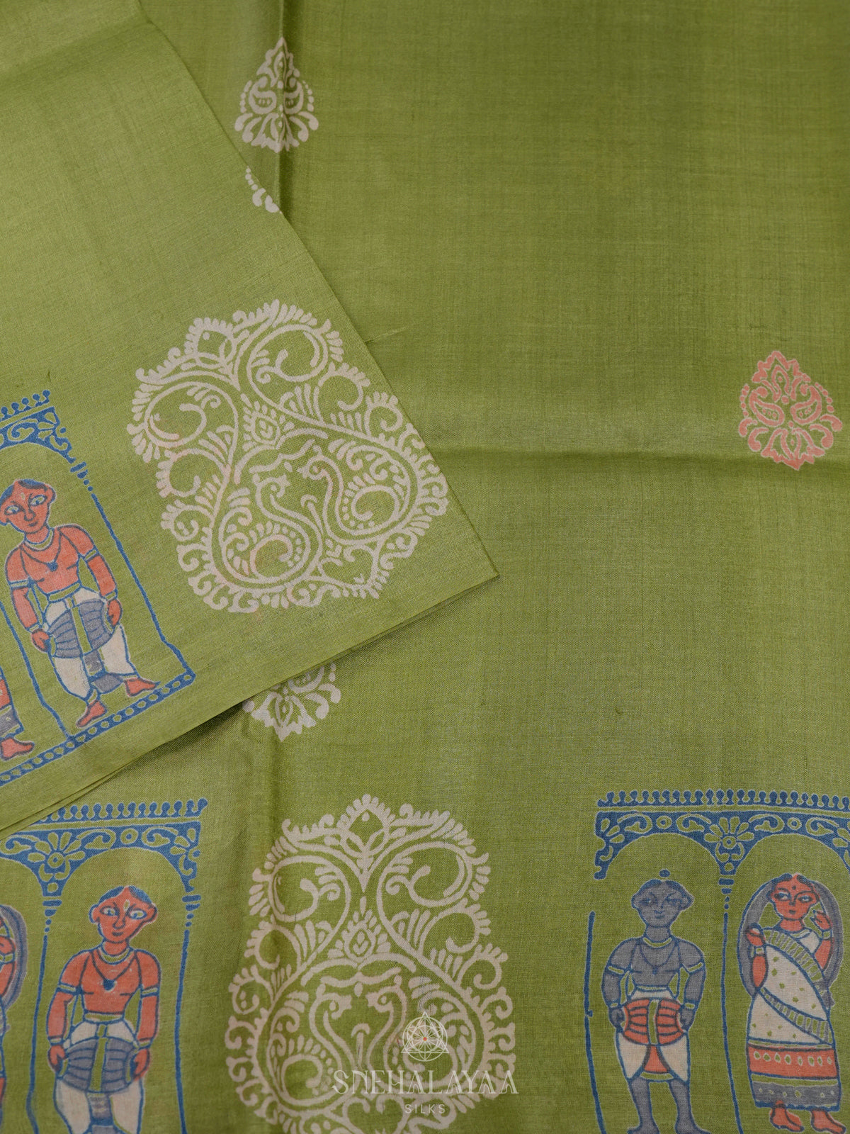 Green Tussar Saree