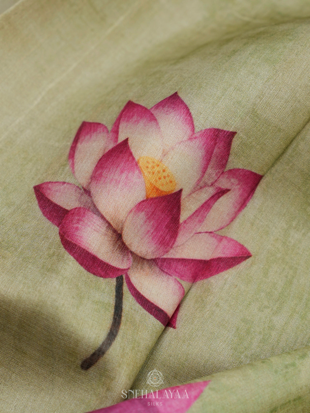 Pista Green Tussar Saree