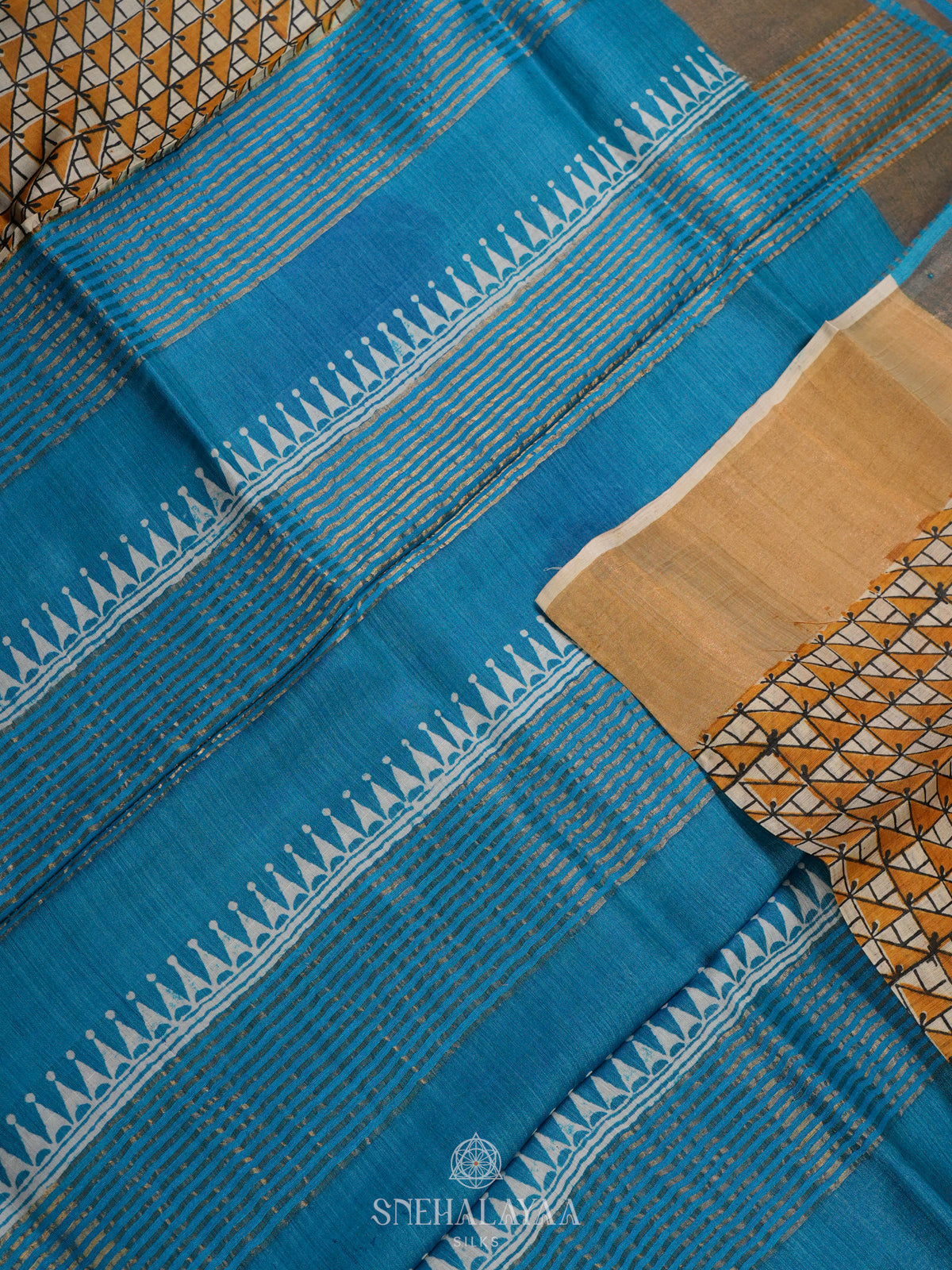 Off White Tussar Saree