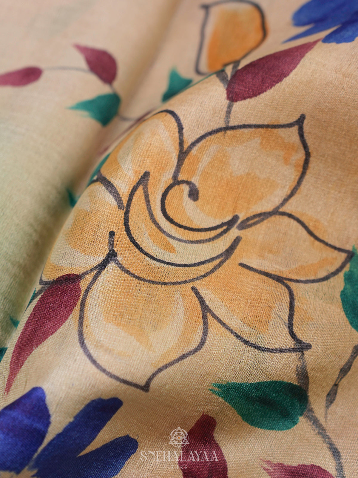 Off White Tussar Saree