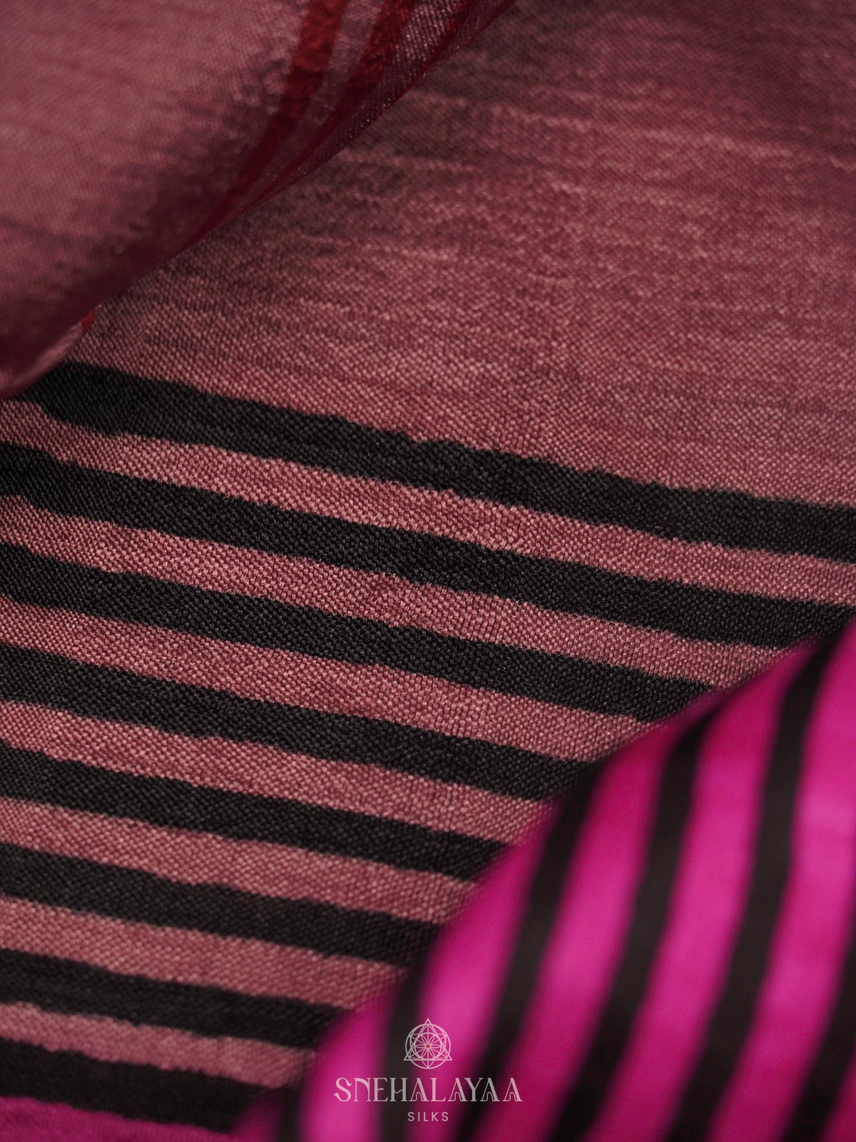 Pink Tussar Saree