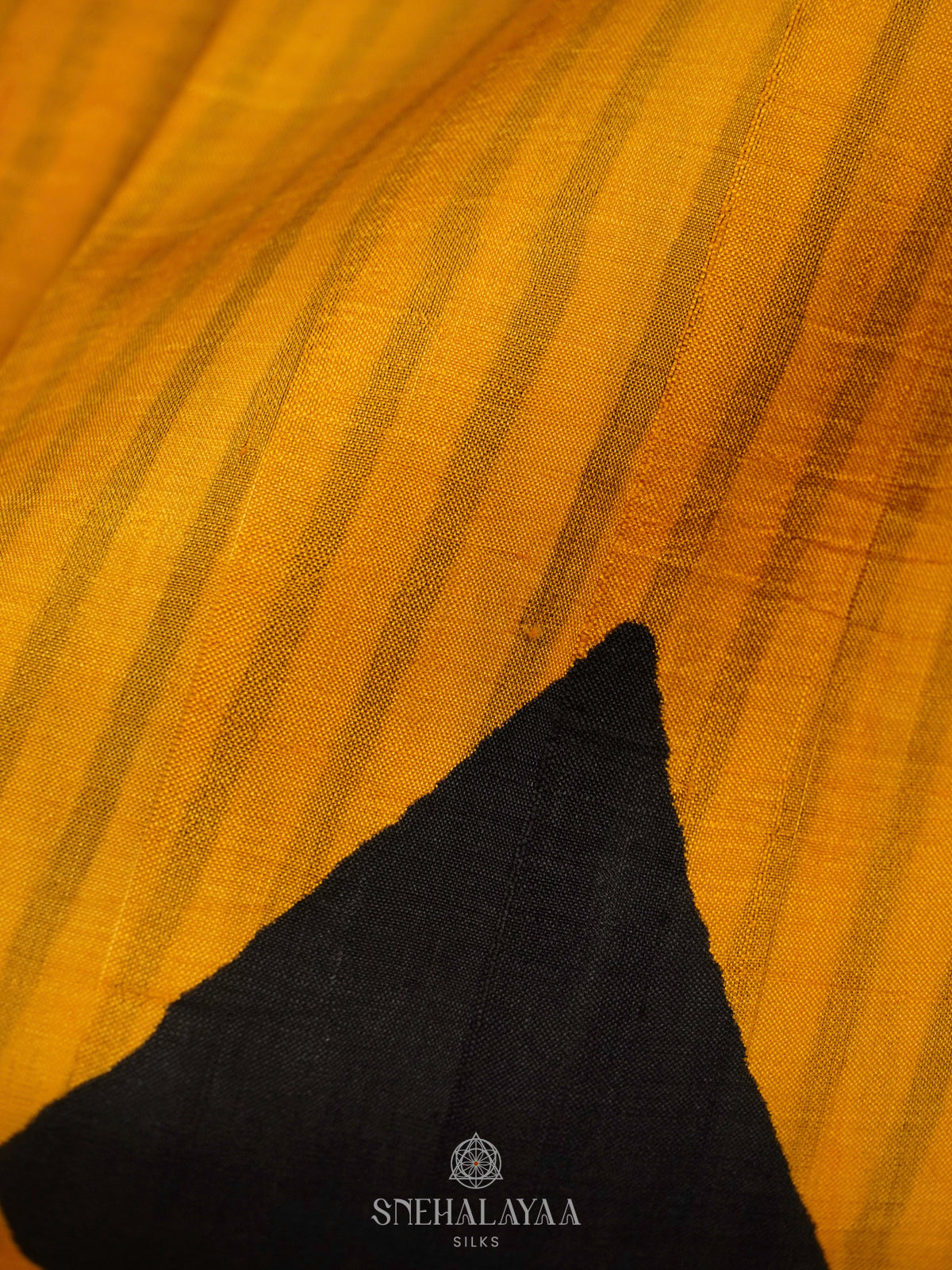 Mango Yellow Tussar Saree