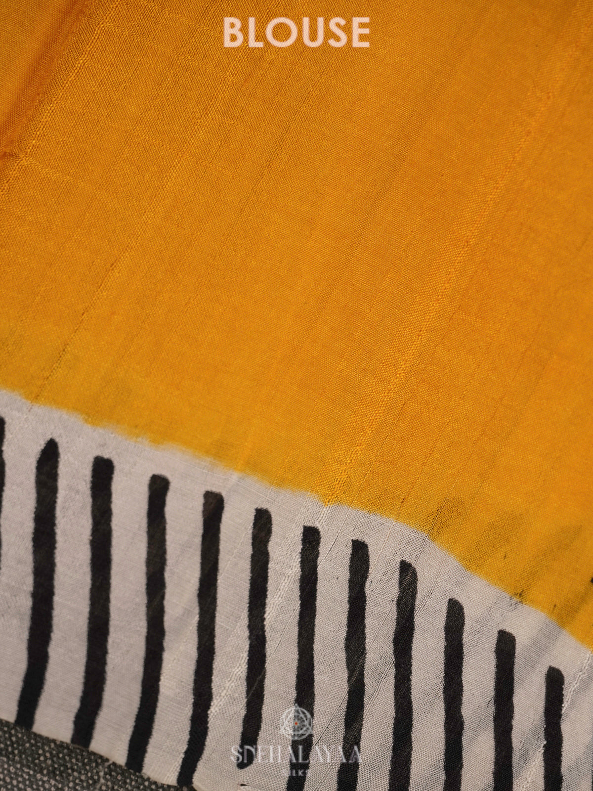 Mango Yellow Tussar Saree