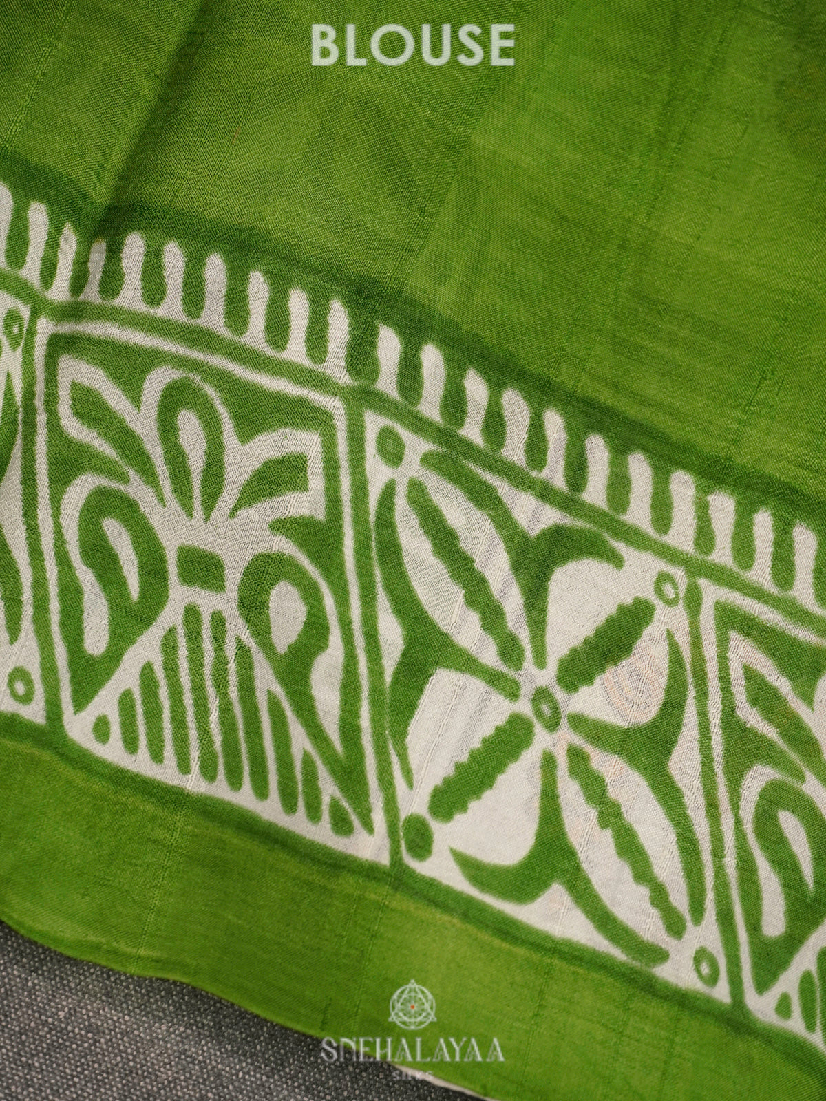 Mango Yellow Tussar Saree