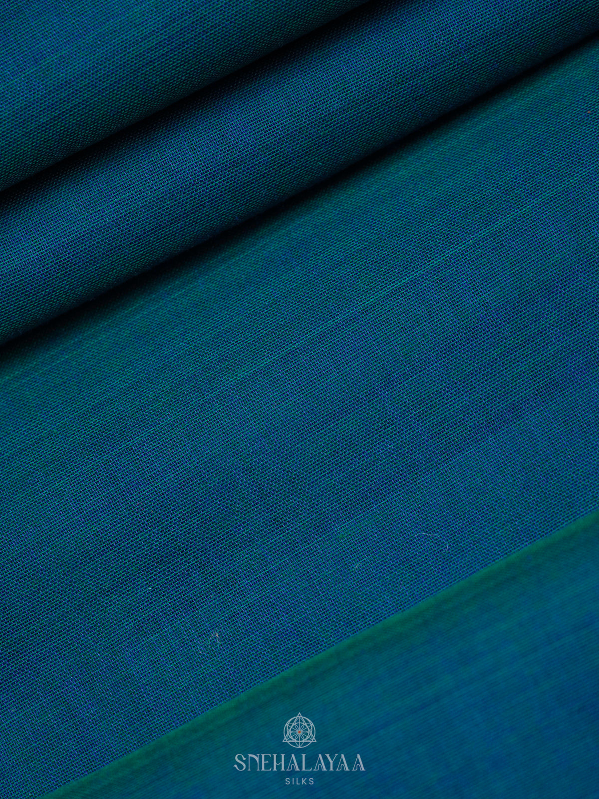 Peacock Blue Narayanpet Cotton Saree