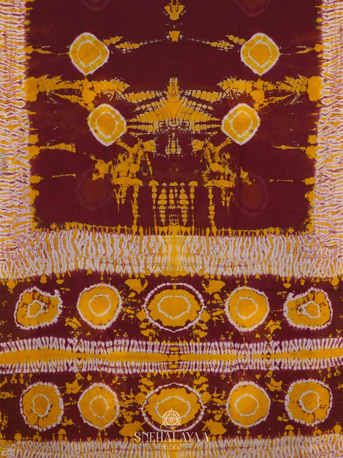 Maroon Jaipur Cotton Saree