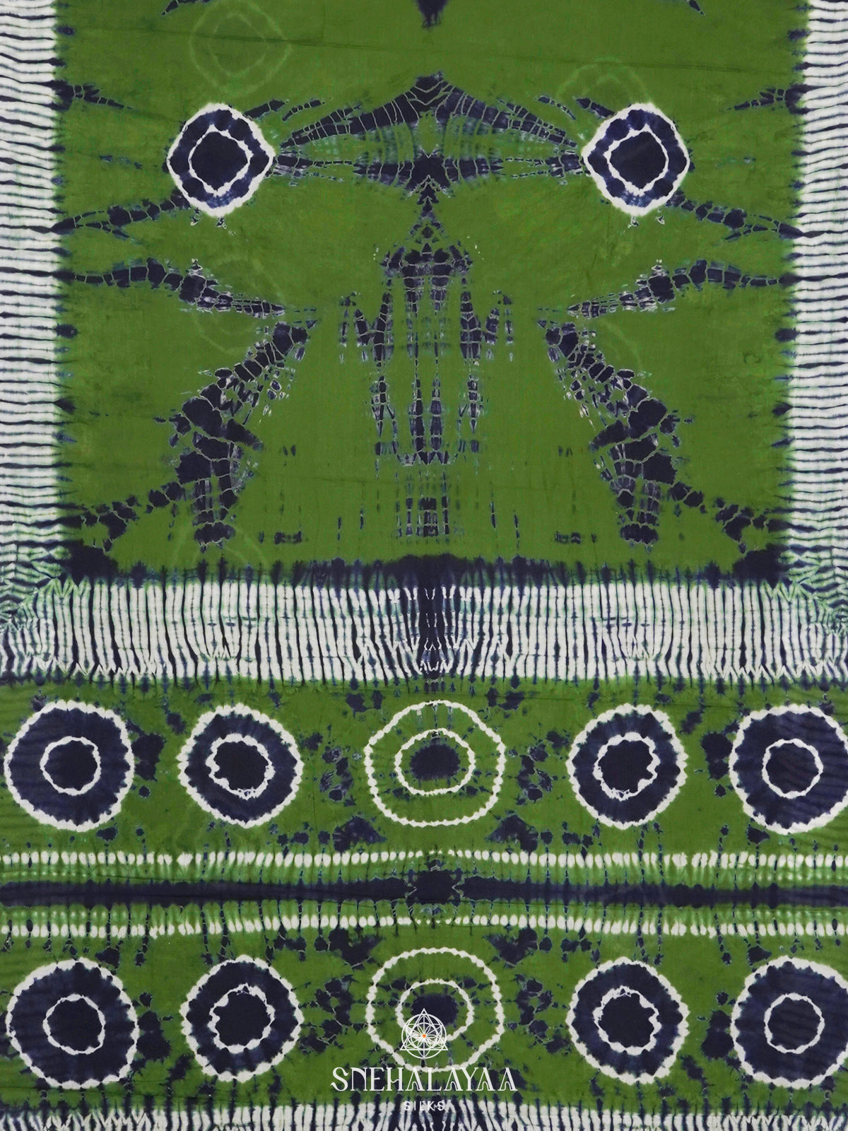 Green Jaipur Cotton Saree