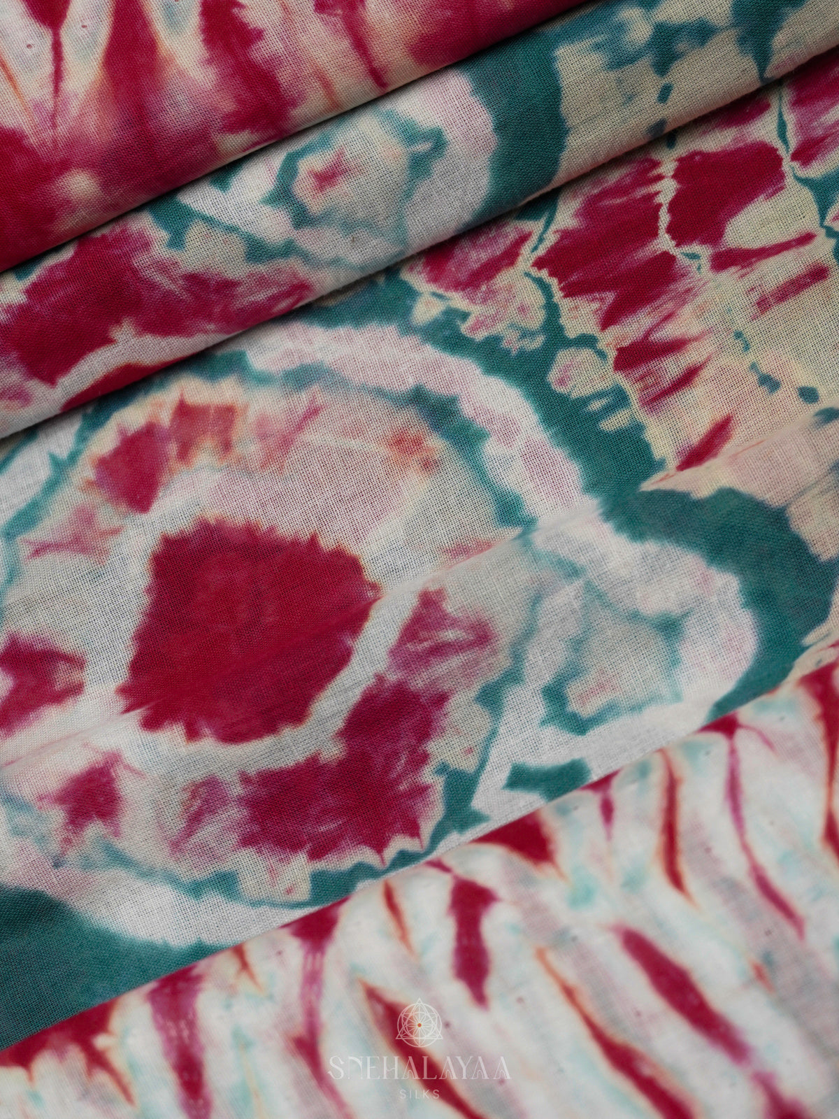 Peacock Blue Jaipur Cotton Saree