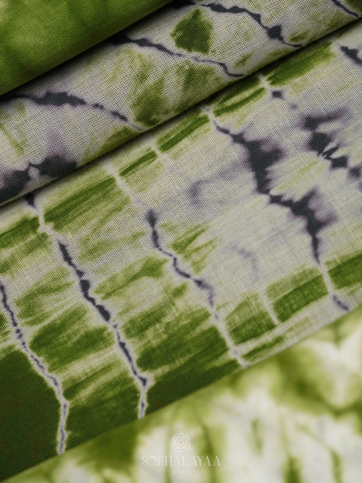 Olive Green Jaipur Cotton Saree