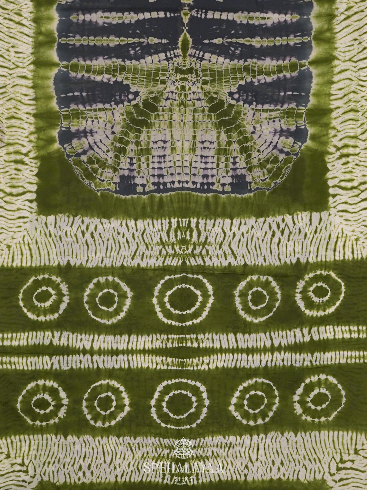 Olive Green Jaipur Cotton Saree