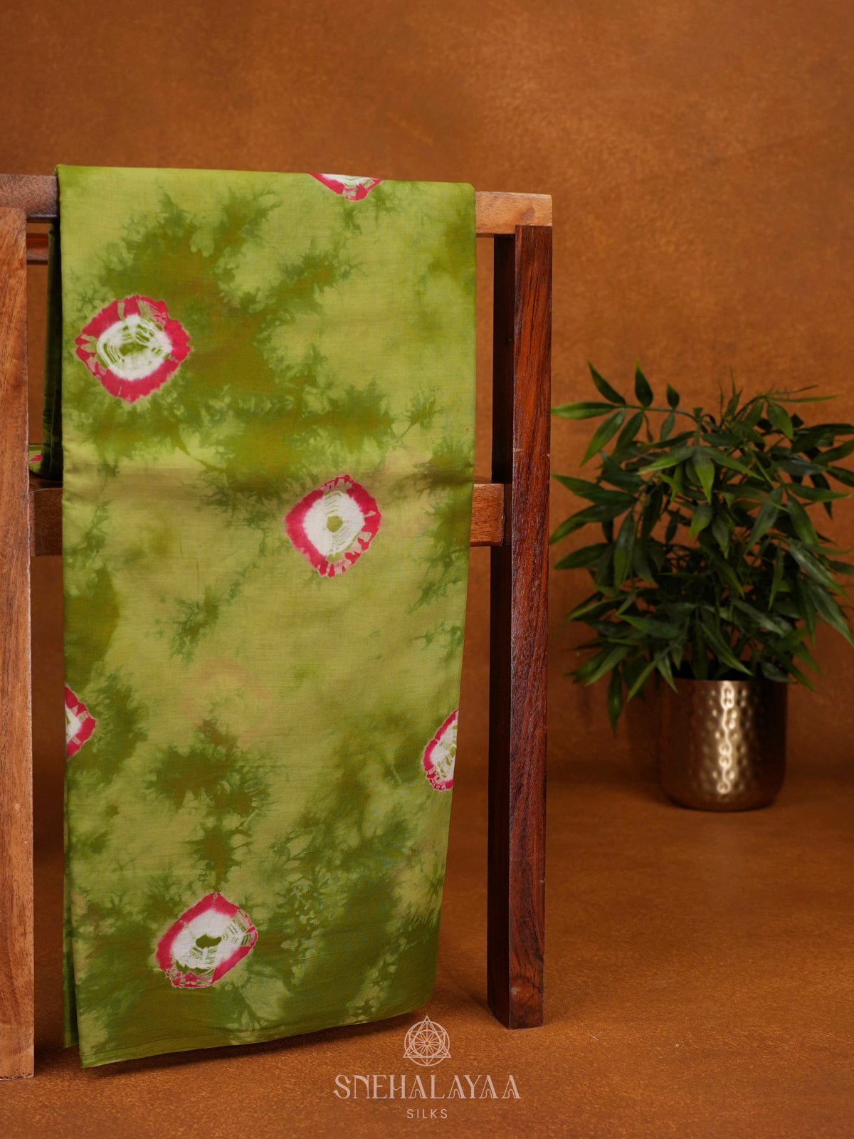 Olive Green Jaipur Cotton Saree