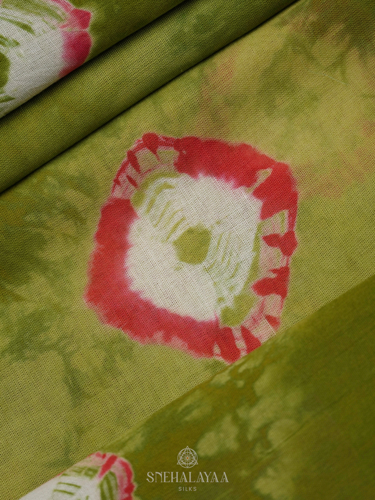 Olive Green Jaipur Cotton Saree