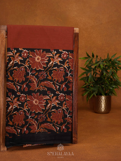 Maroon Jaipur Cotton Saree