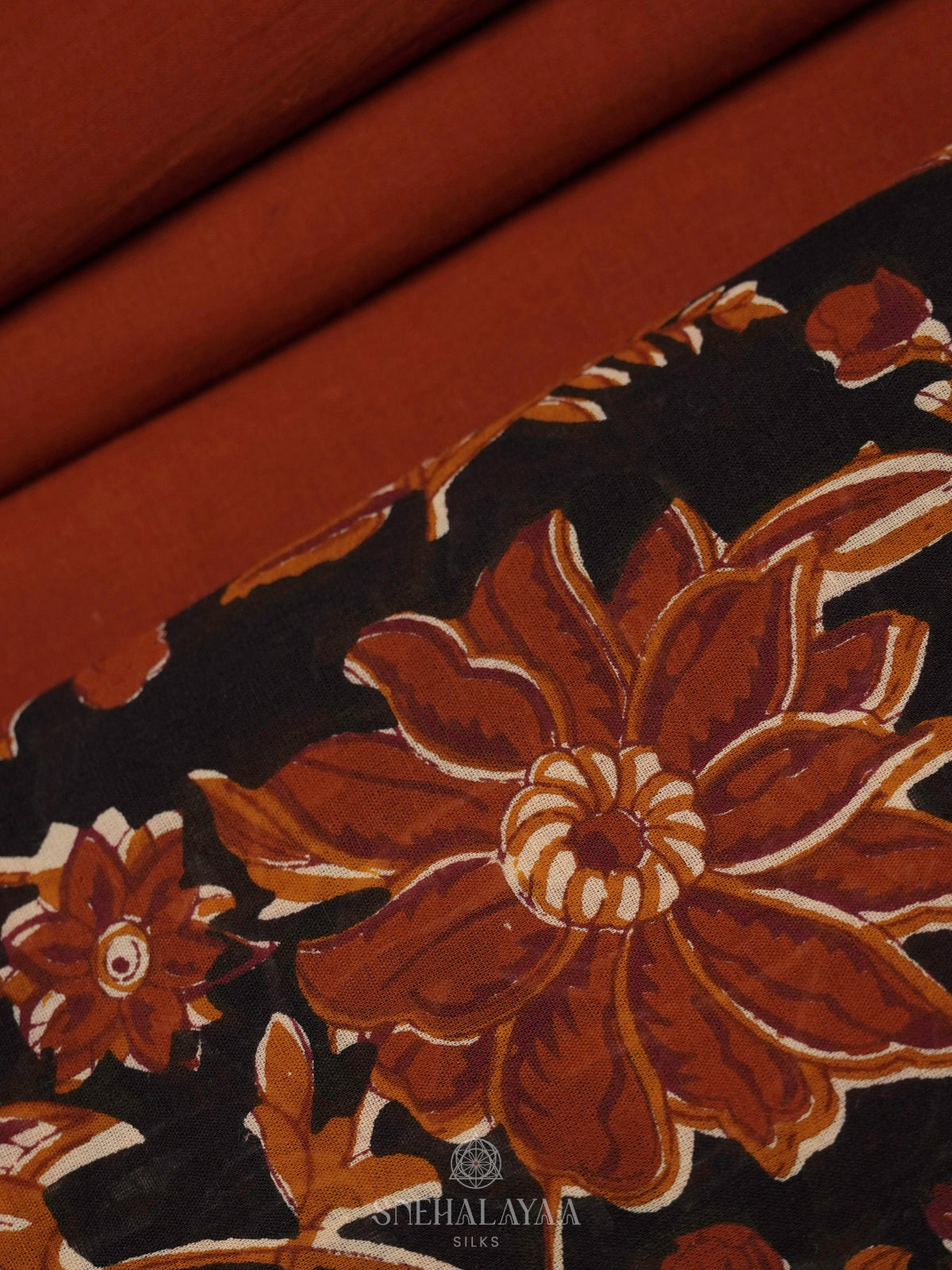 Maroon Jaipur Cotton Saree