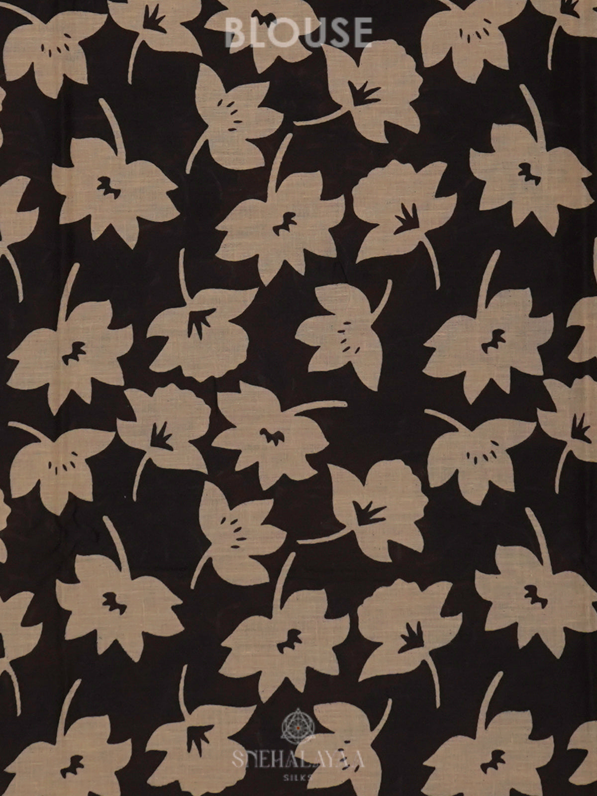 Black Jaipur Cotton Saree