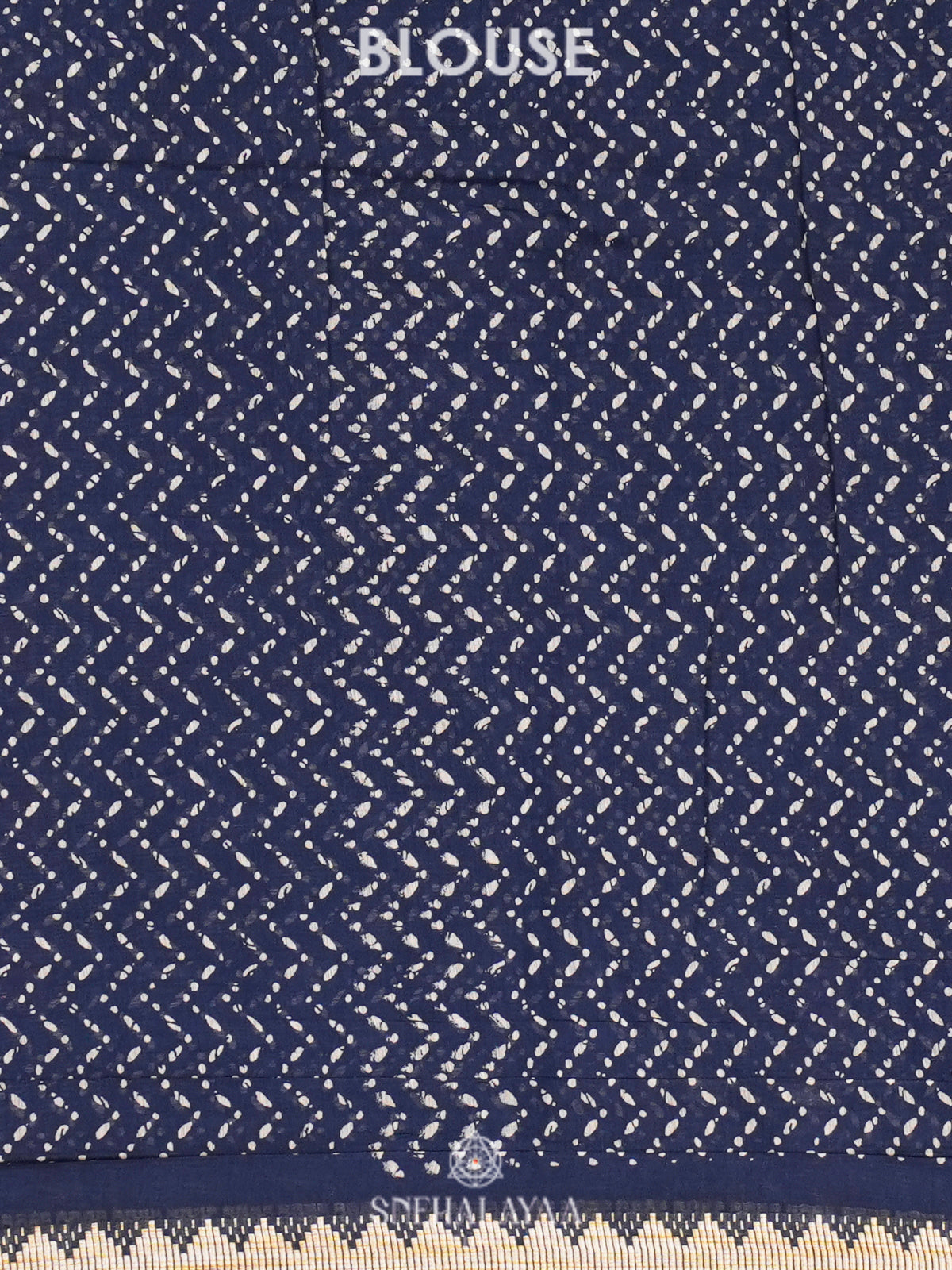 Indio Blue Chanderi Saree