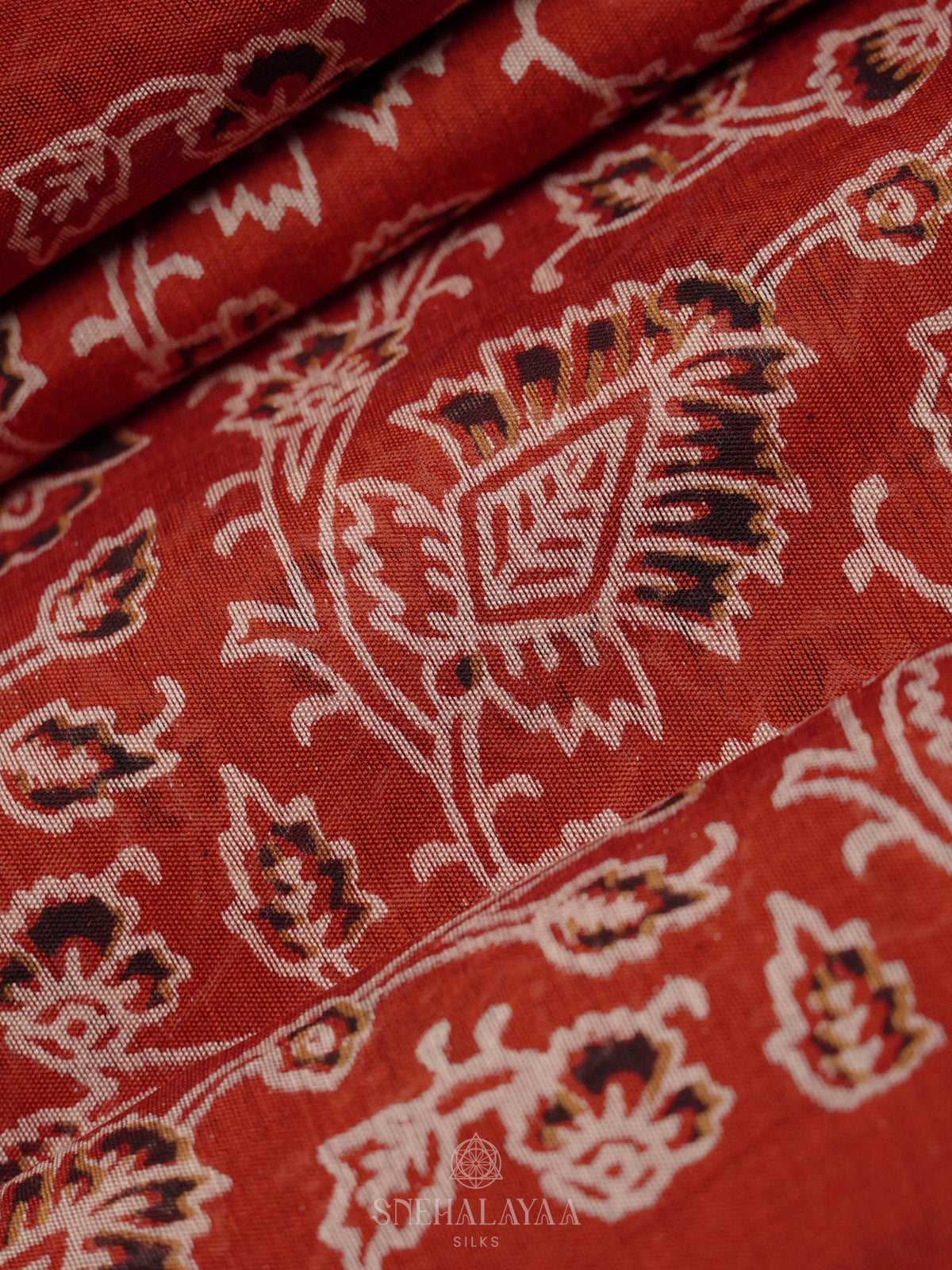Red Modal Silk Saree