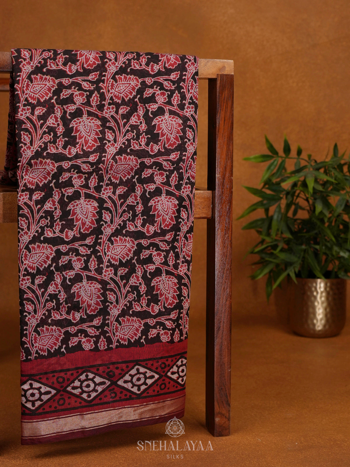 Black Modal Silk Saree