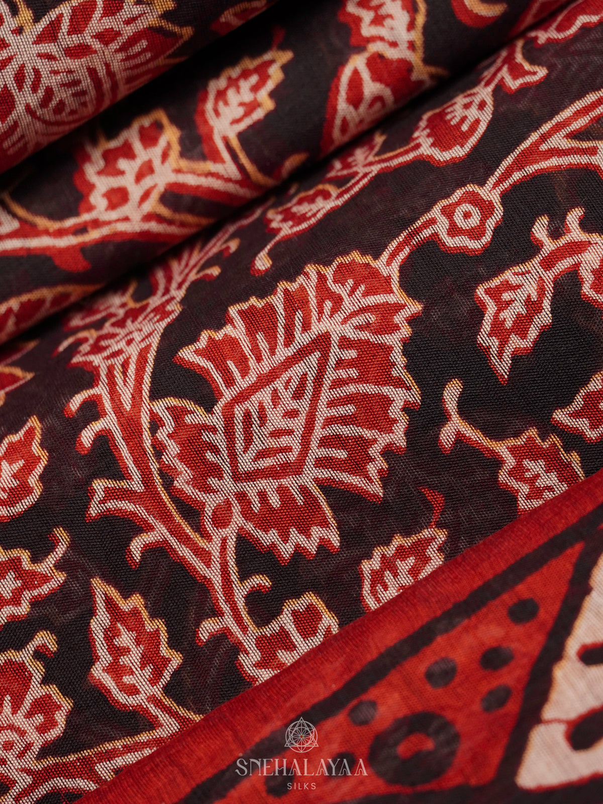 Black Modal Silk Saree