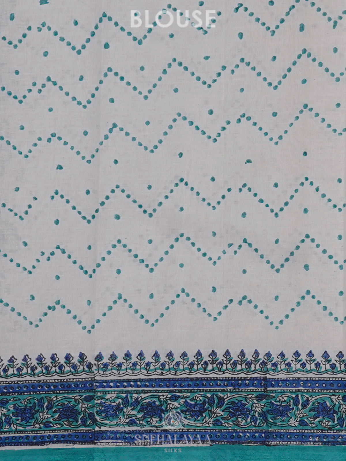 Off White Jaipur Cotton Saree