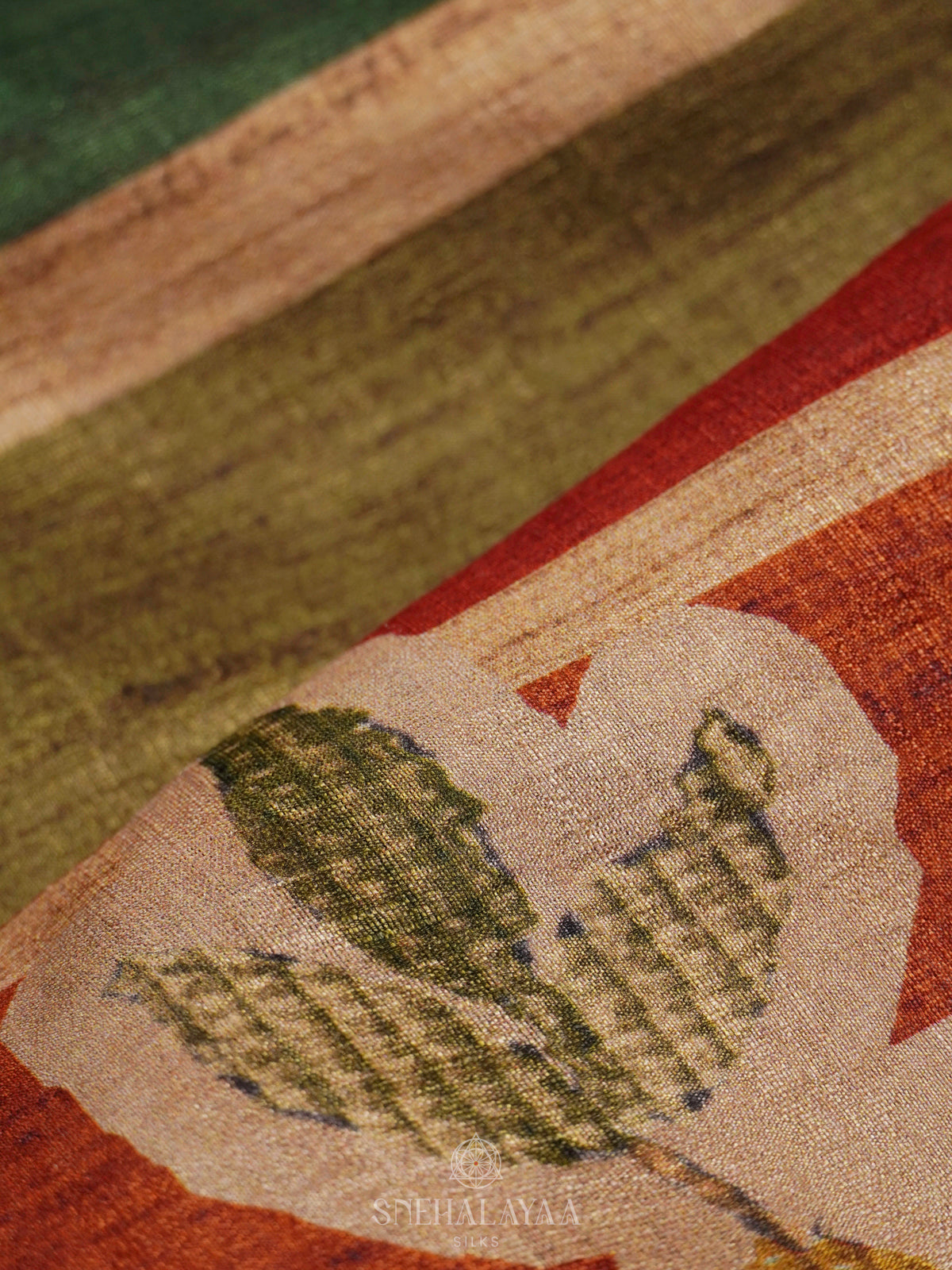 Multi Colour Tussar Saree