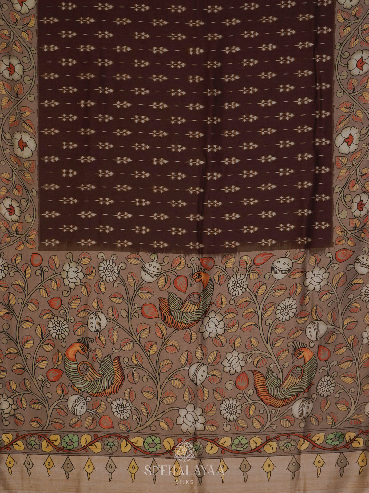 Brown Tussar Saree