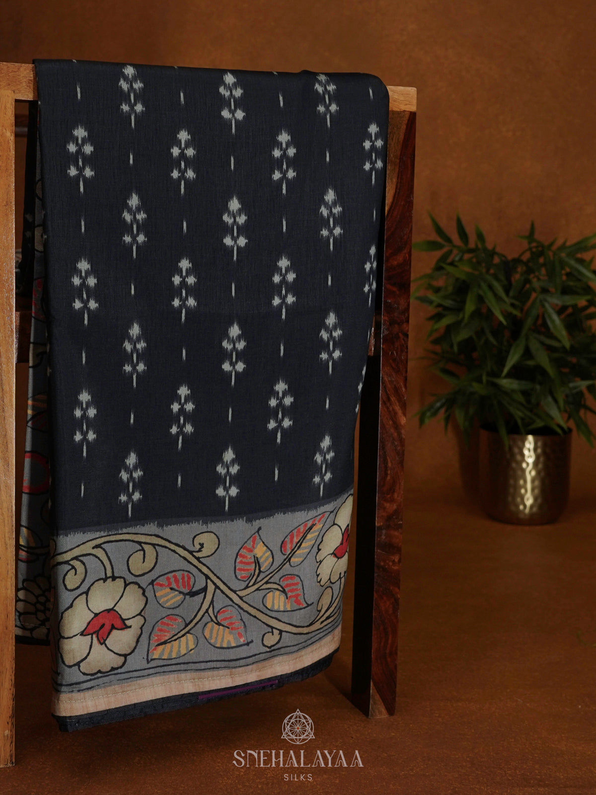 Black Tussar Saree