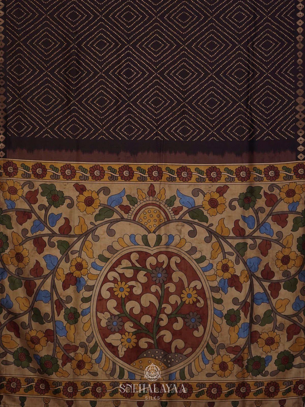 Brown Tussar Saree