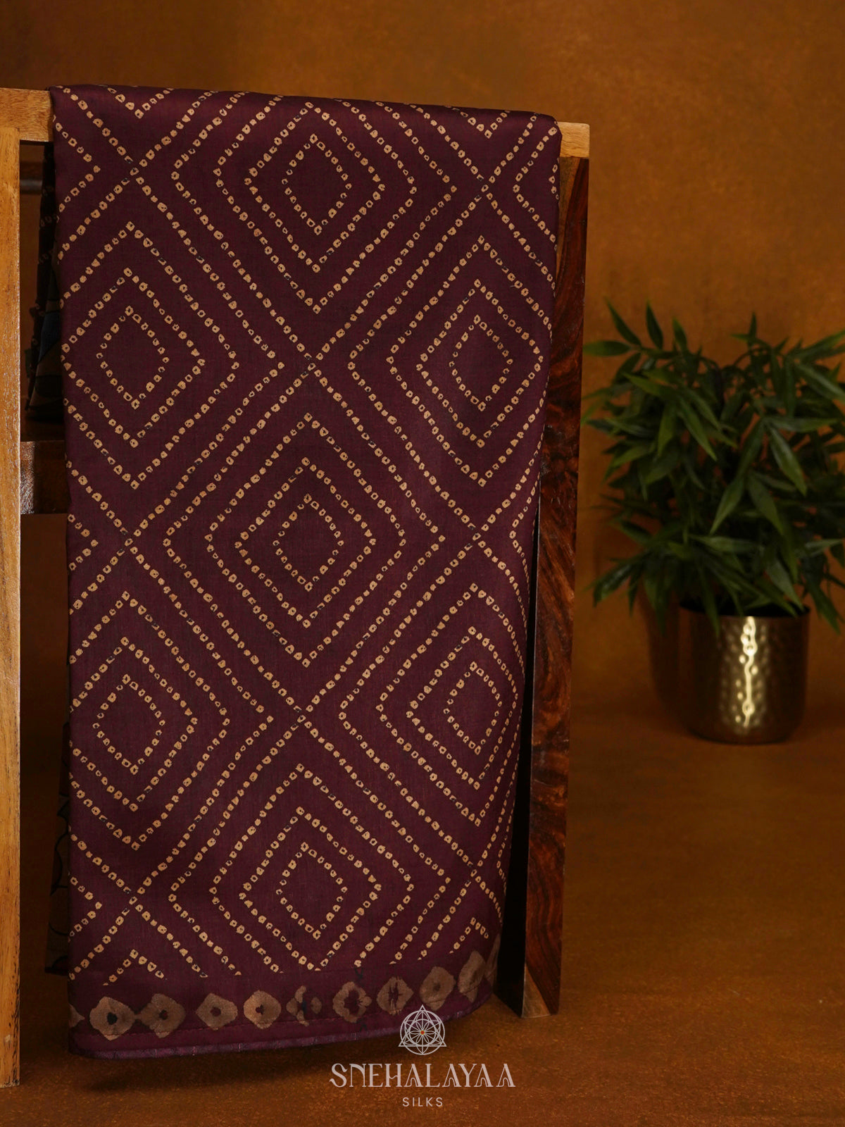Brown Tussar Saree