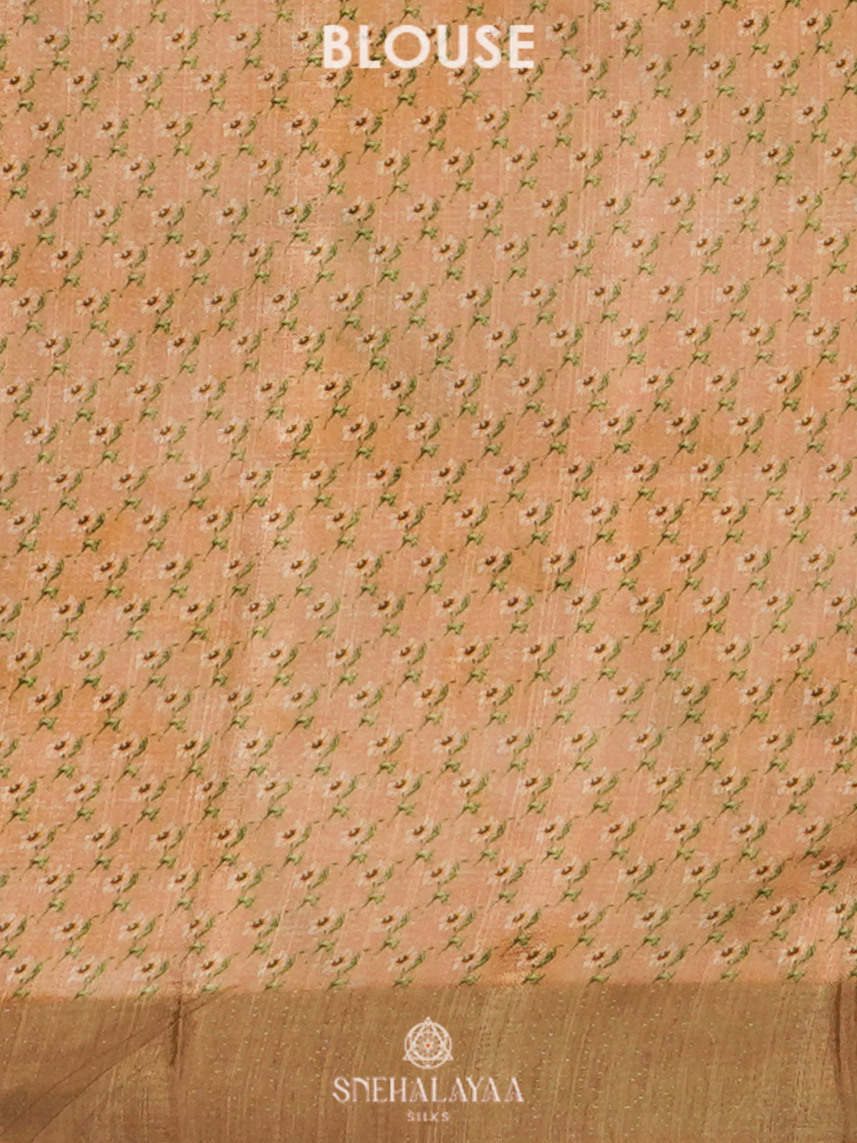 Pale Orange Tussar Saree