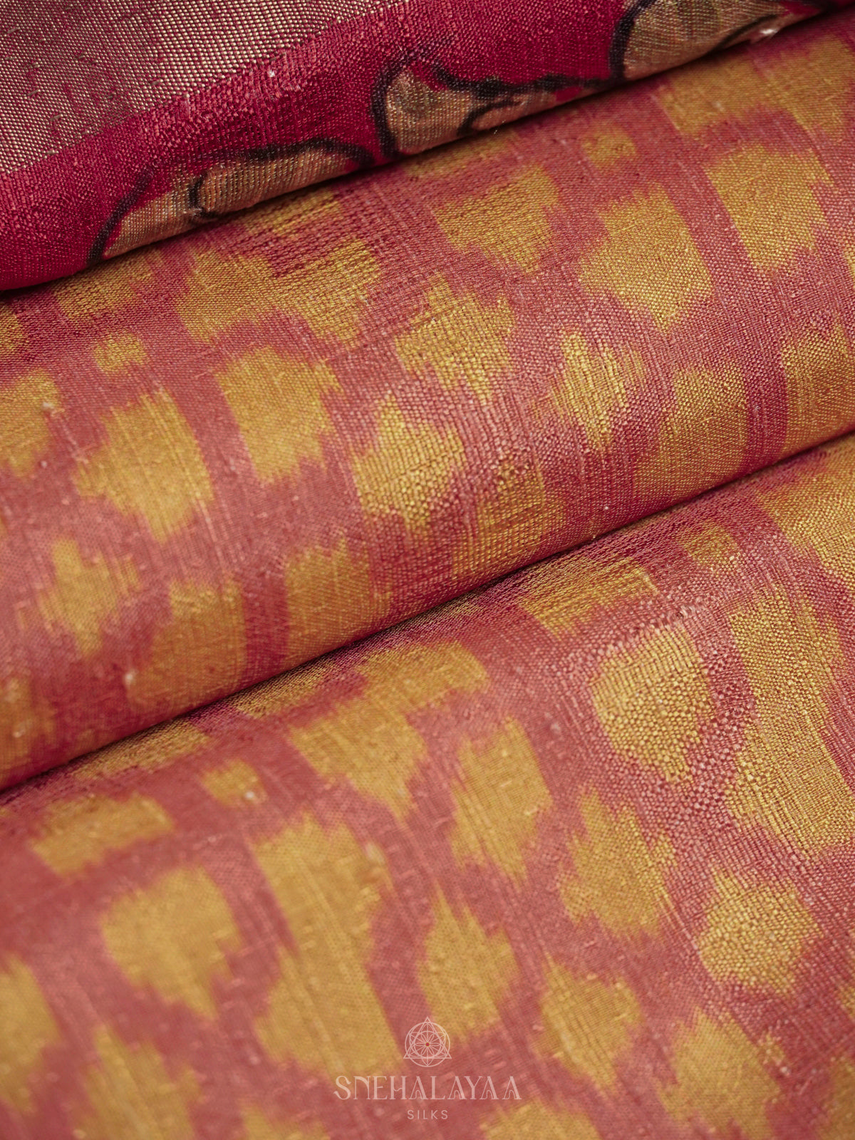 Orange Tussar Saree