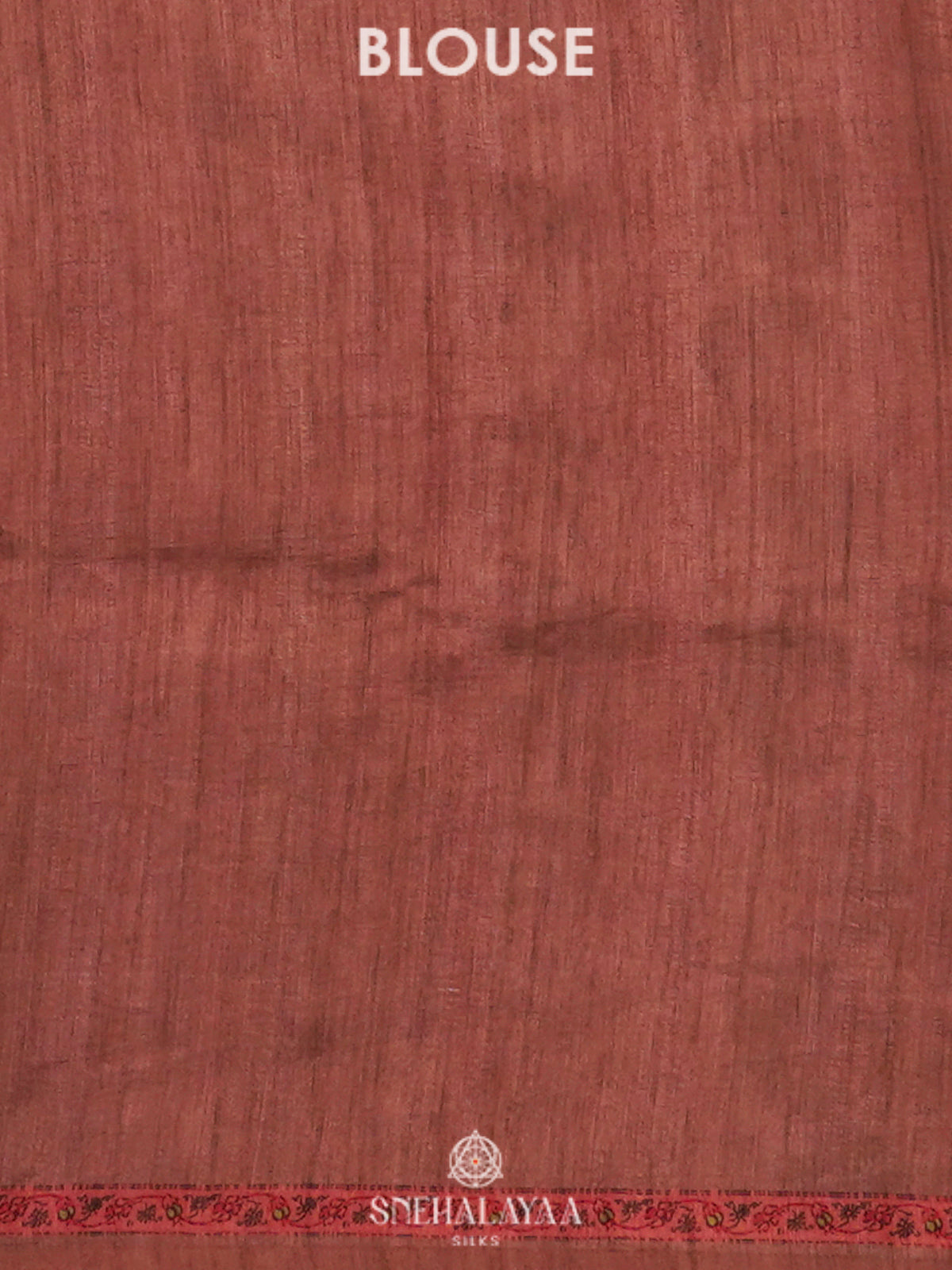 Peach Tussar Saree