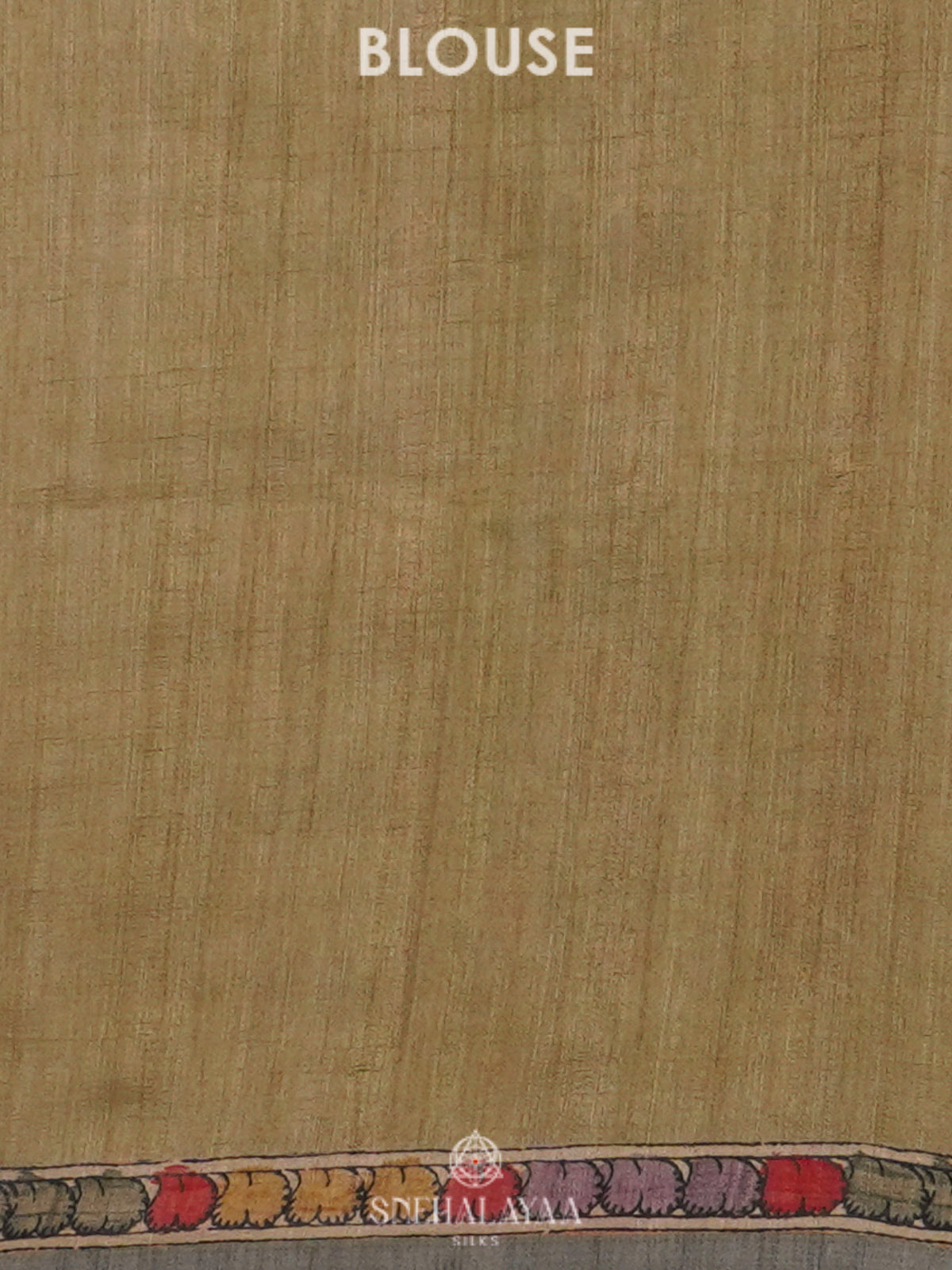Pale Orange Tussar Saree