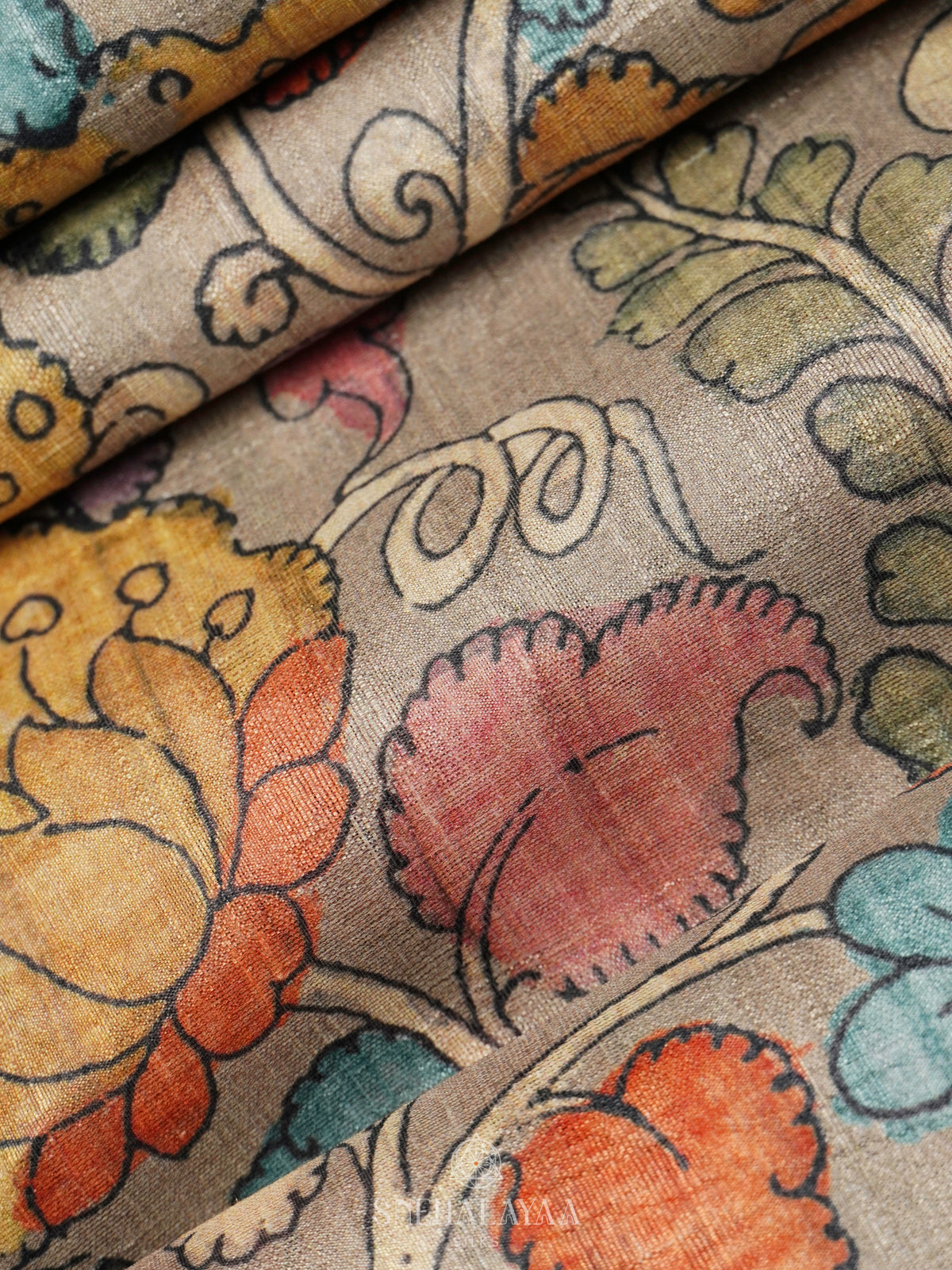 Grey Tussar Saree