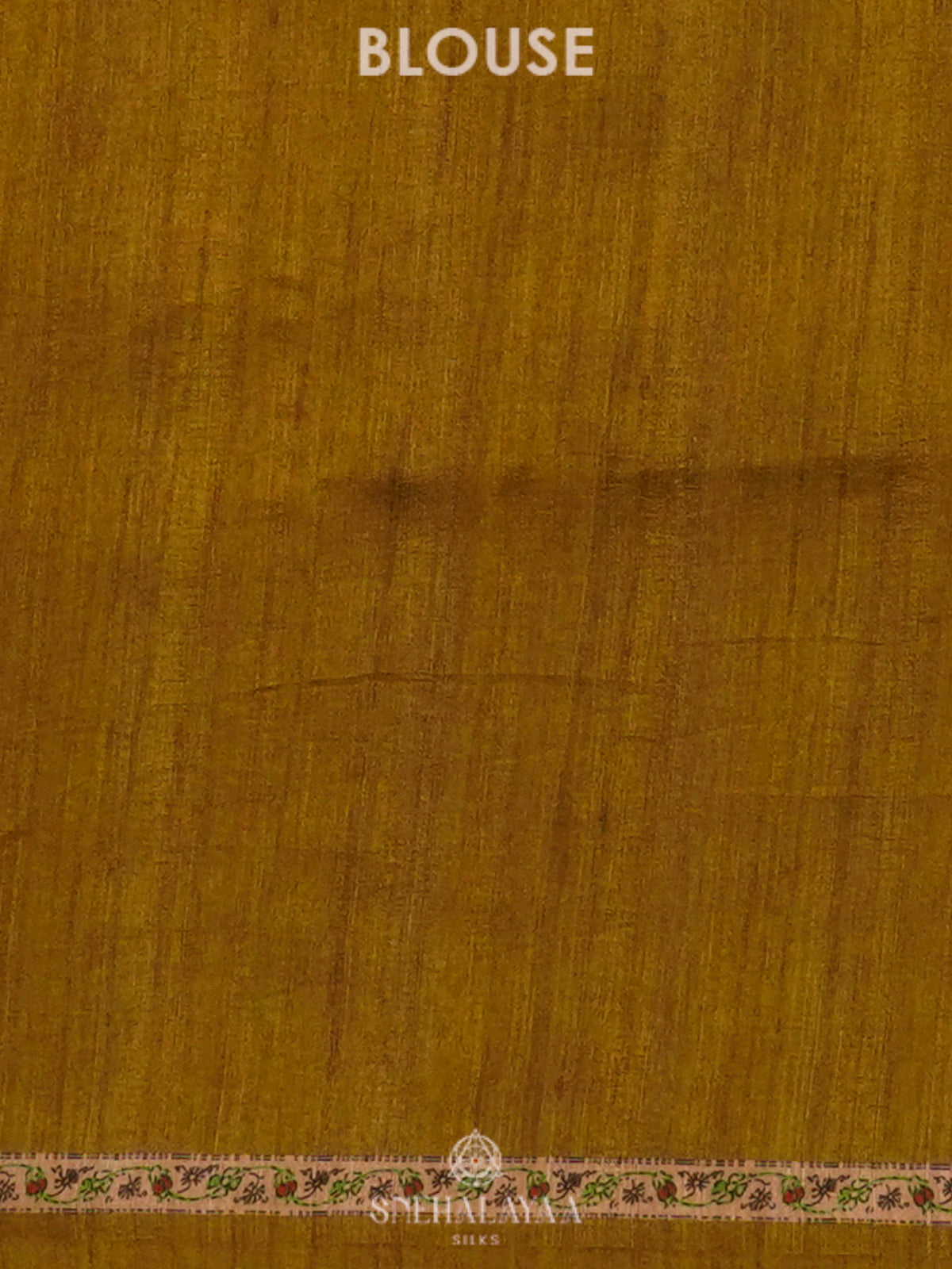 Yellow Tussar Saree