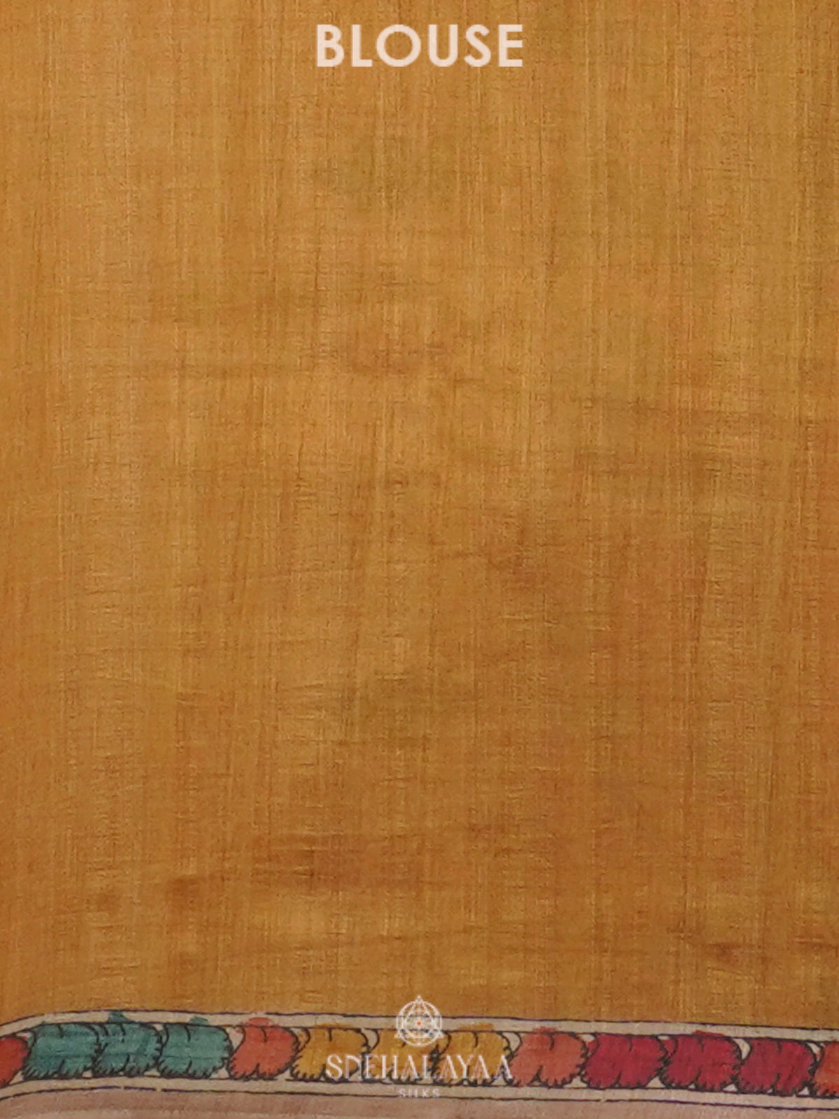 Yellow Tussar Saree