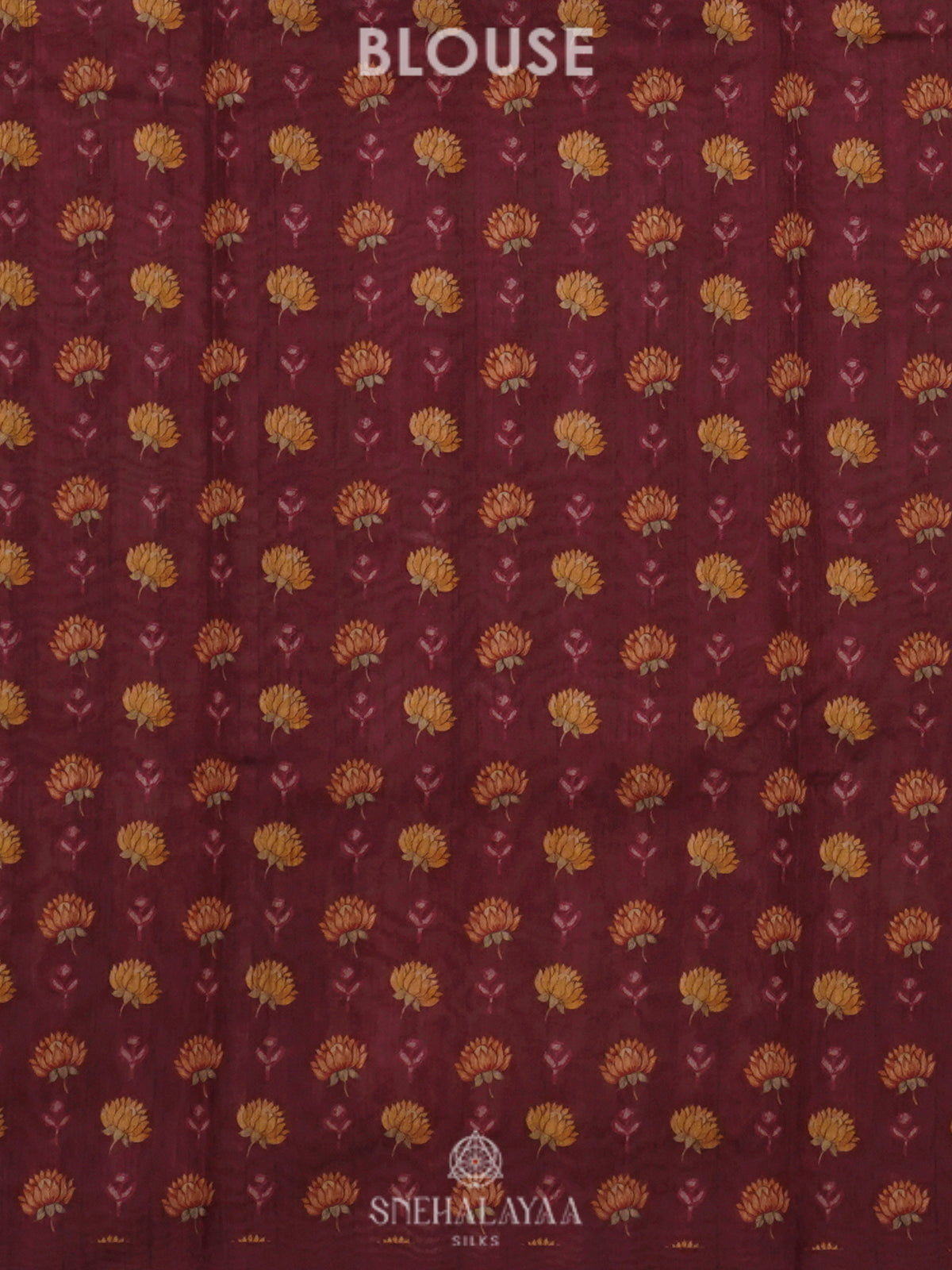 Maroon Tussar Saree