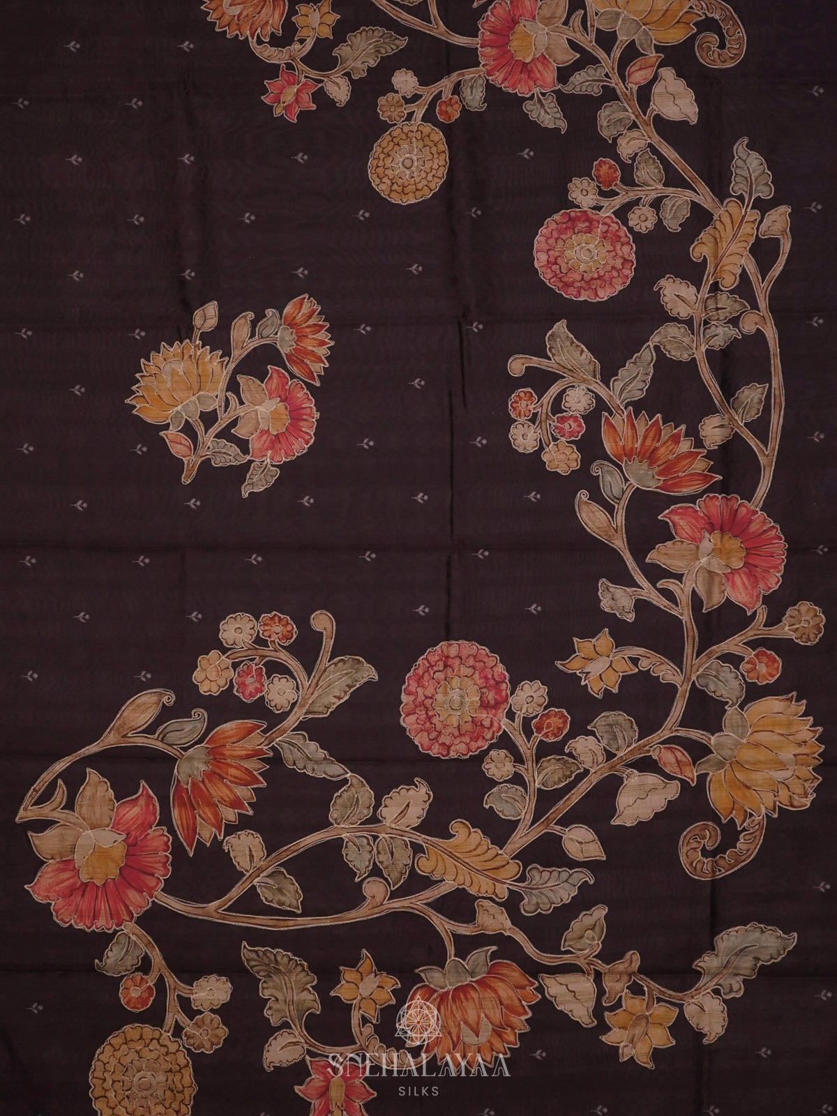 Black Tussar Saree