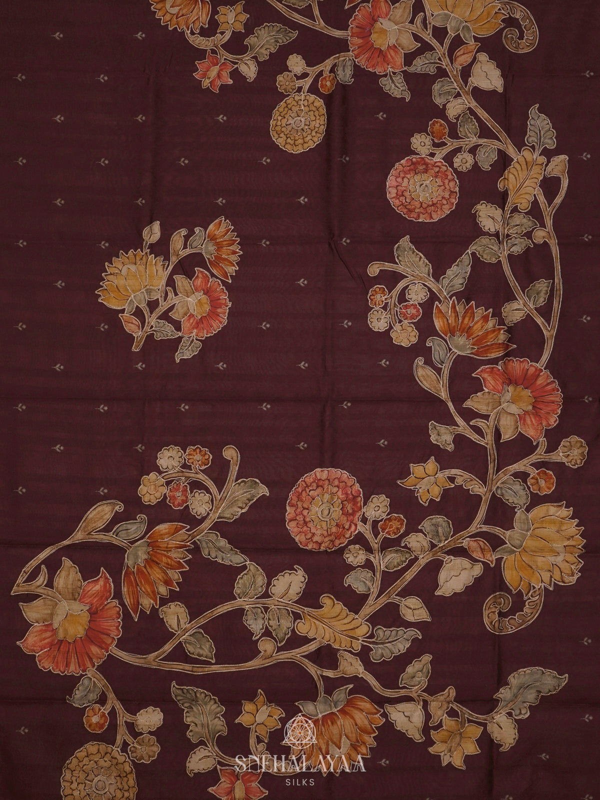Coffee Brown Tussar Saree