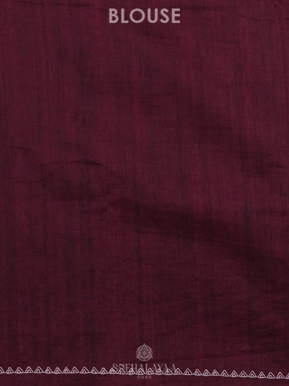 Burgundy Tussar Saree