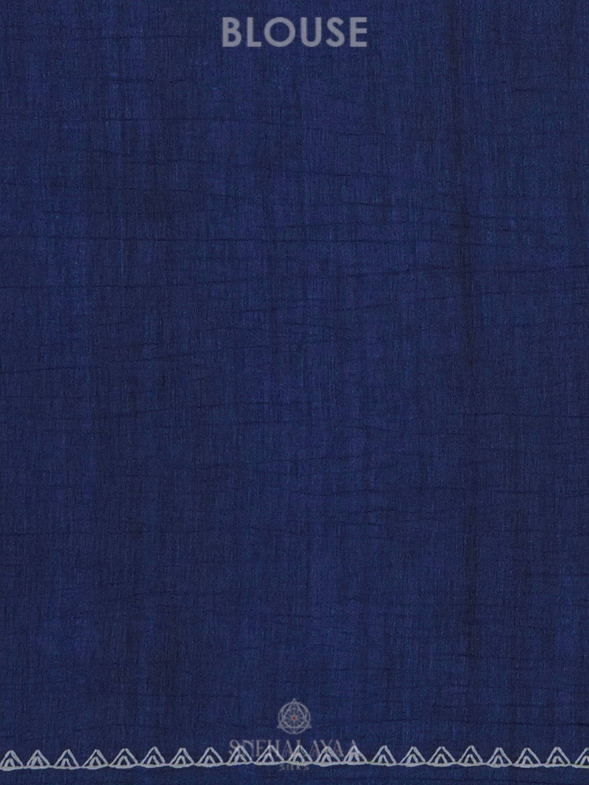 Navy Blue Tussar Saree