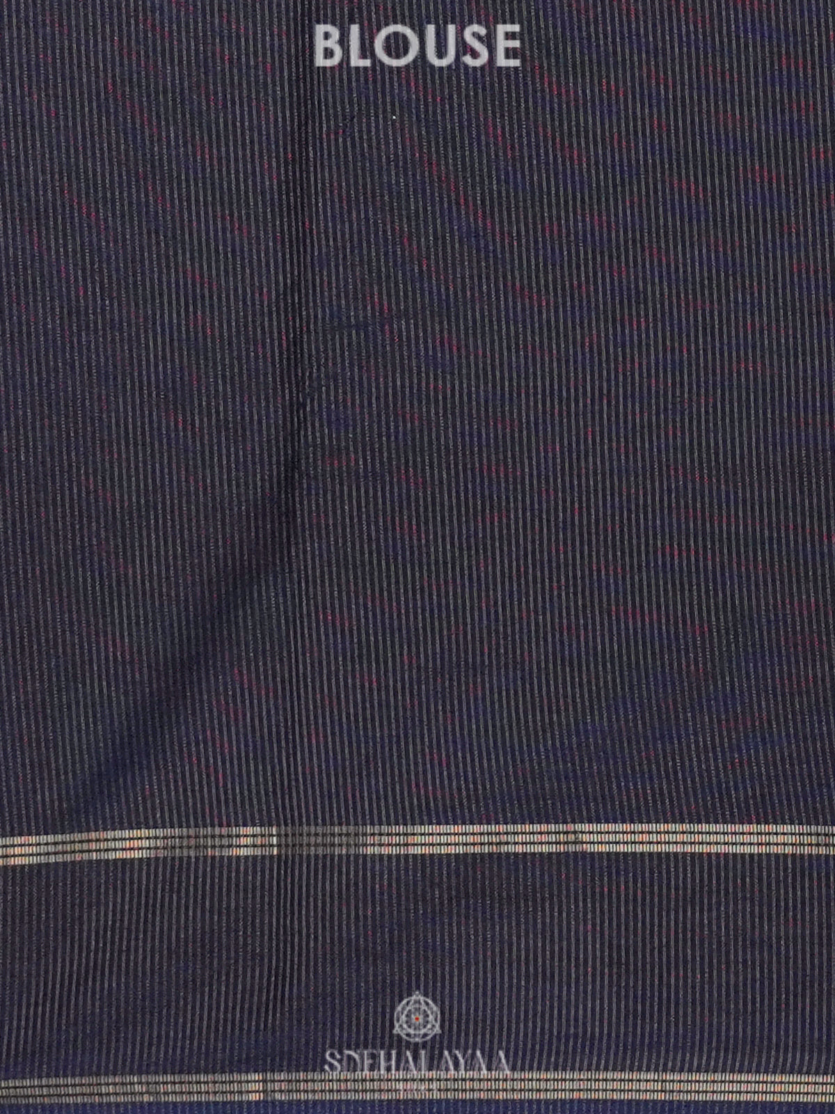 Navy Blue Tussar Saree