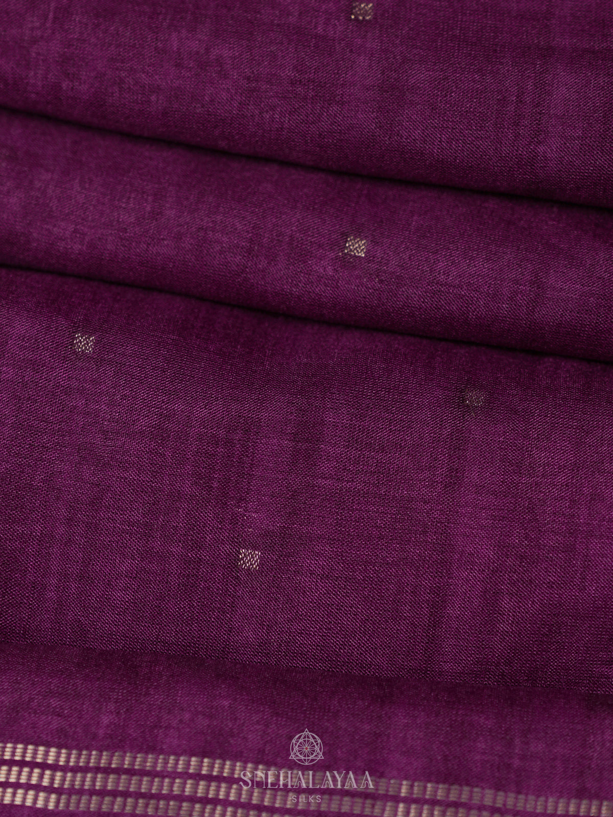 Wine Tussar Saree