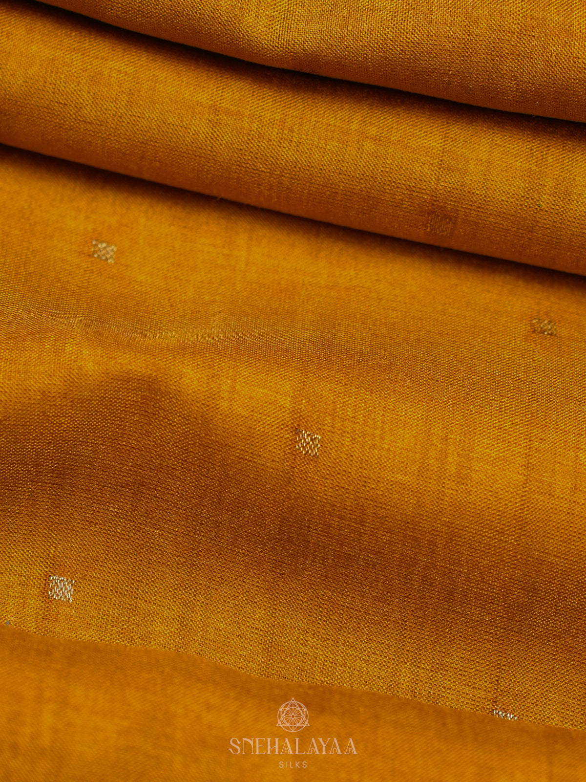 Mango Yellow Tussar Saree